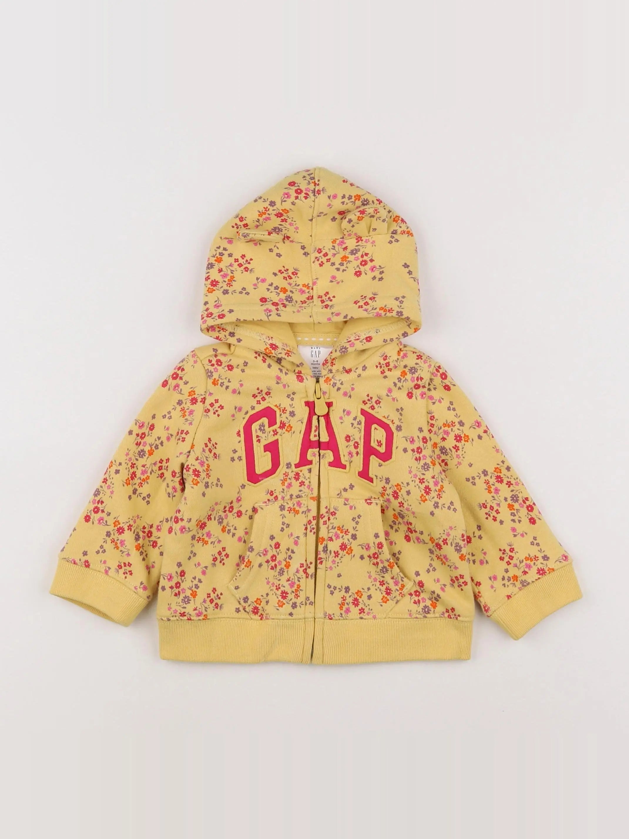 GAP - sweat jaune - 3 mois