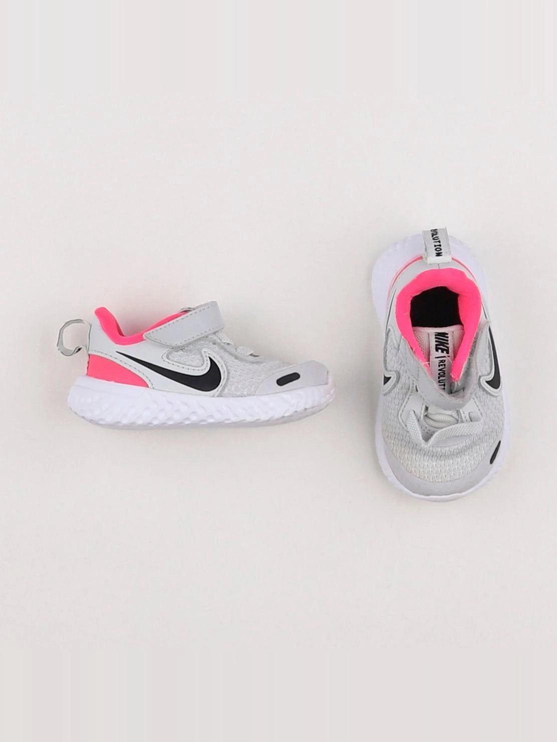Nike - baskets blanc, rose - pointure 17/18
