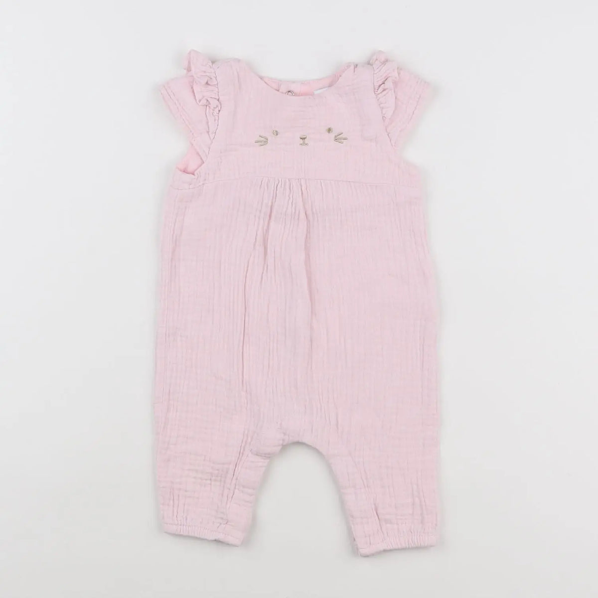 Vertbaudet - combinaison rose - 3 mois