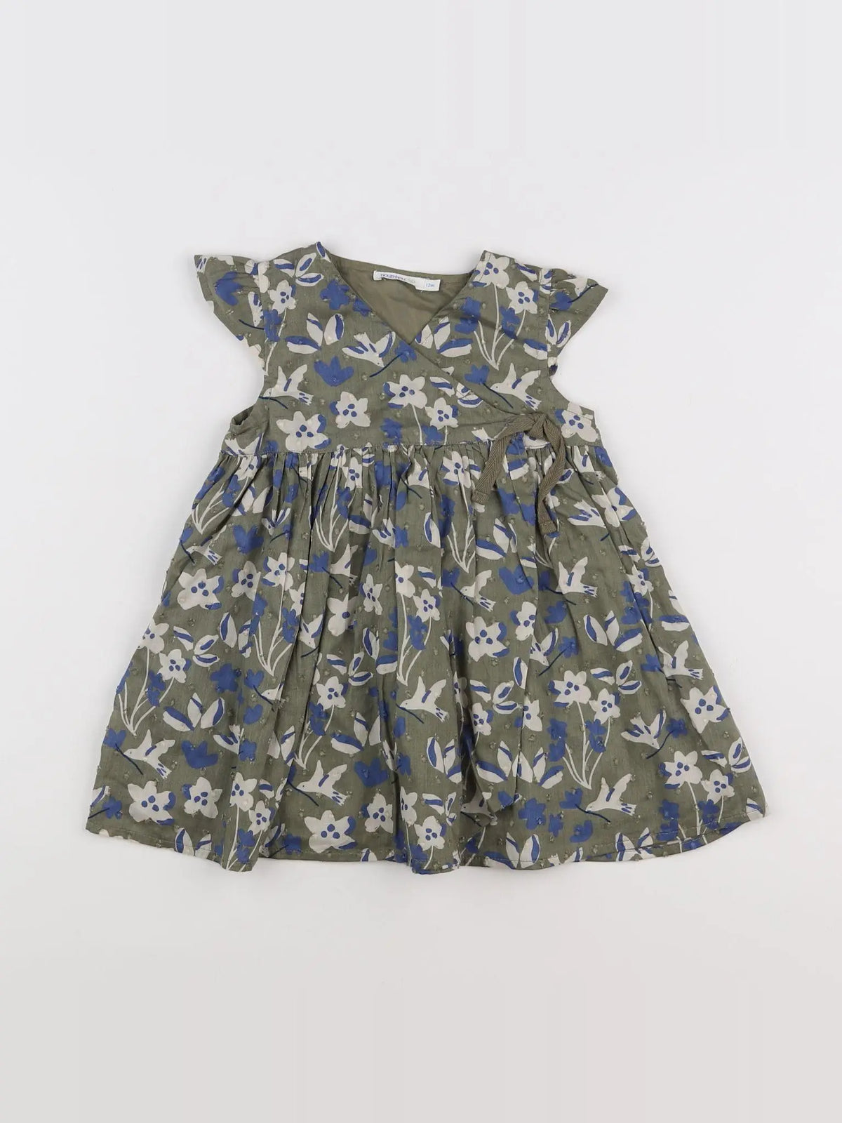 Boutchou - robe vert - 12 mois