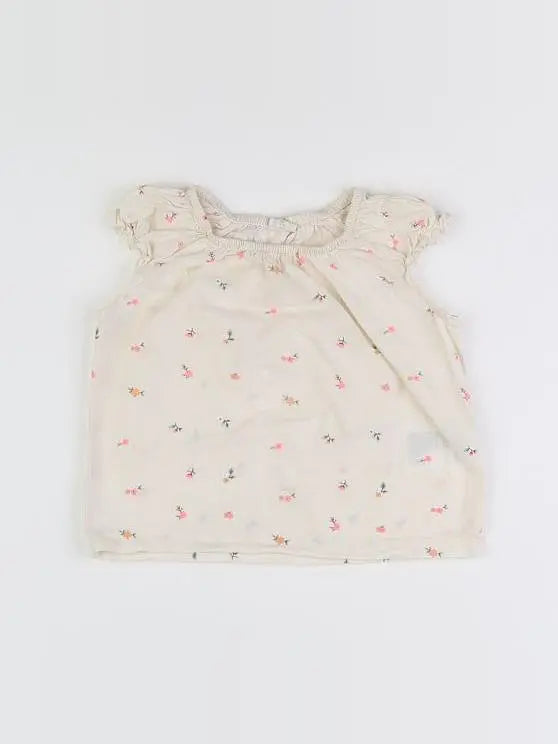 H&M - blouse beige - 6/9 mois