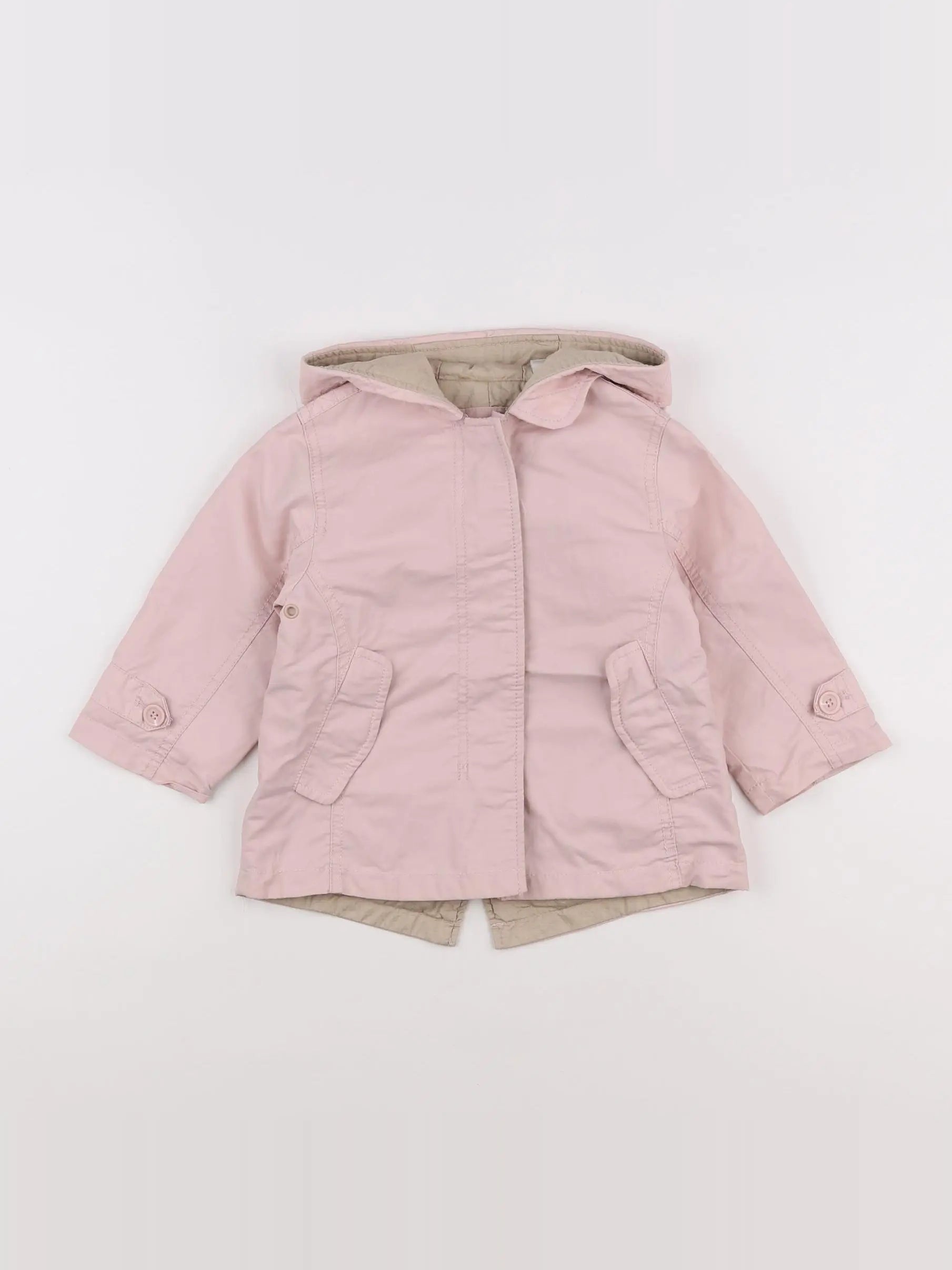 Zara - veste rose - 12/18 mois