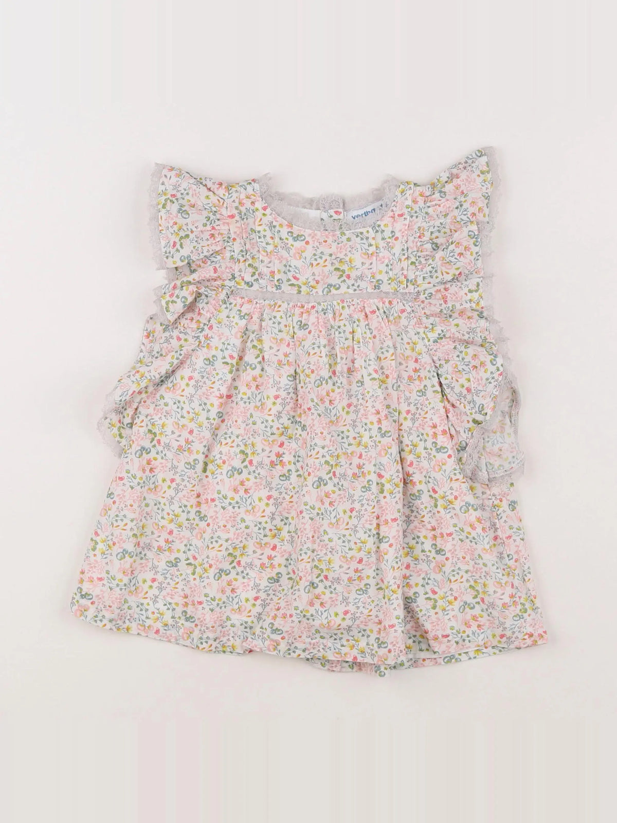 Vertbaudet - robe blanc - 12 mois