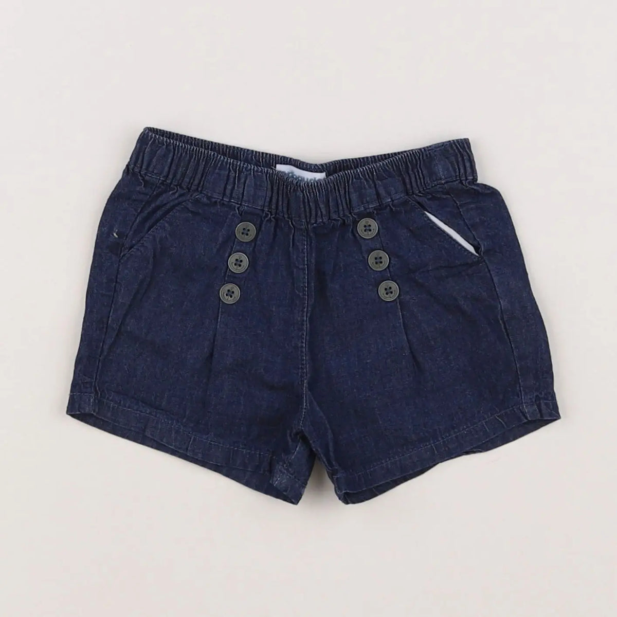 Vertbaudet - short bleu - 12 mois