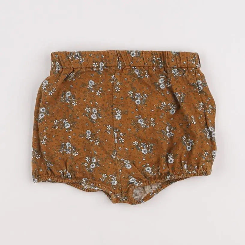 Vertbaudet - short marron - 6 mois