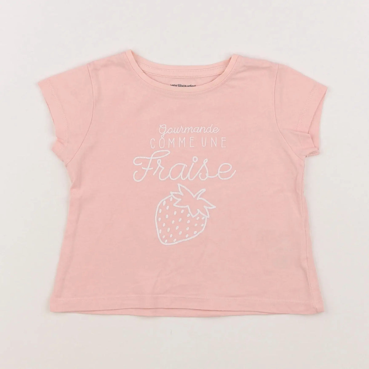 Vertbaudet - tee-shirt rose - 2 ans