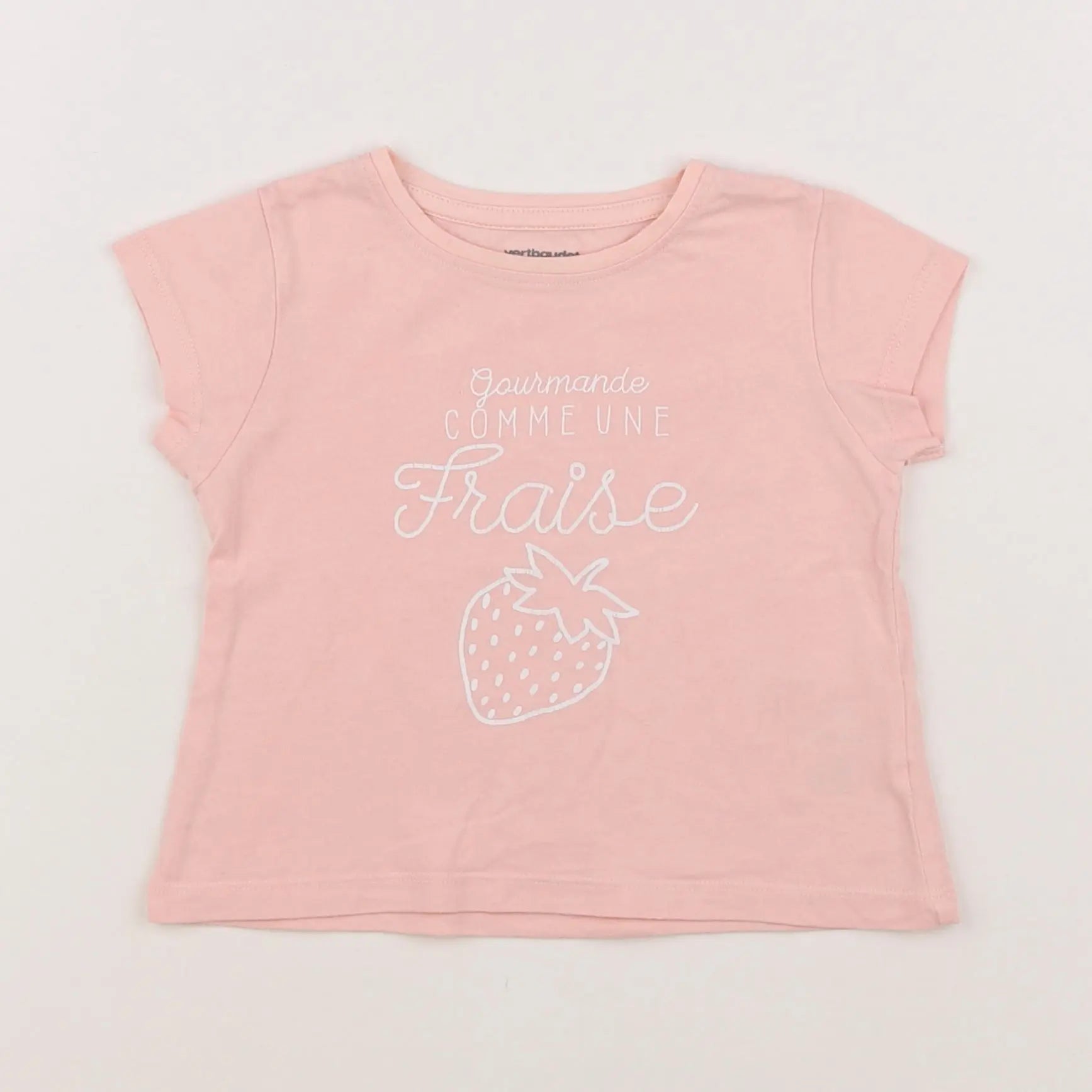 Vertbaudet - tee-shirt rose - 2 ans