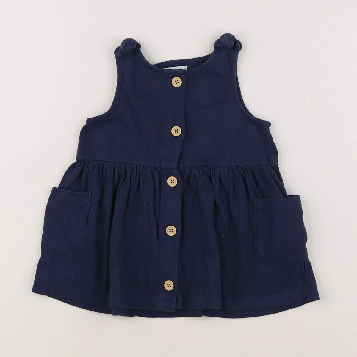 Vertbaudet - robe bleu - 12 mois