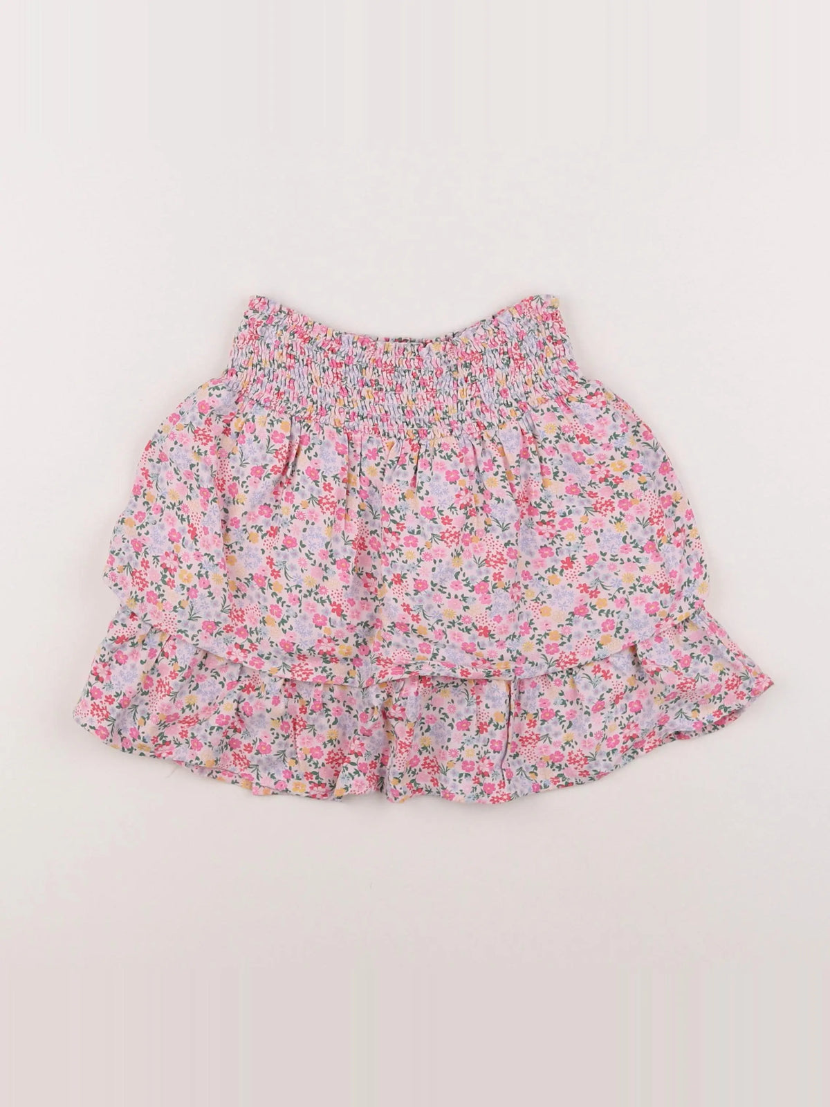 Vertbaudet - jupe blanc, rose - 8 ans
