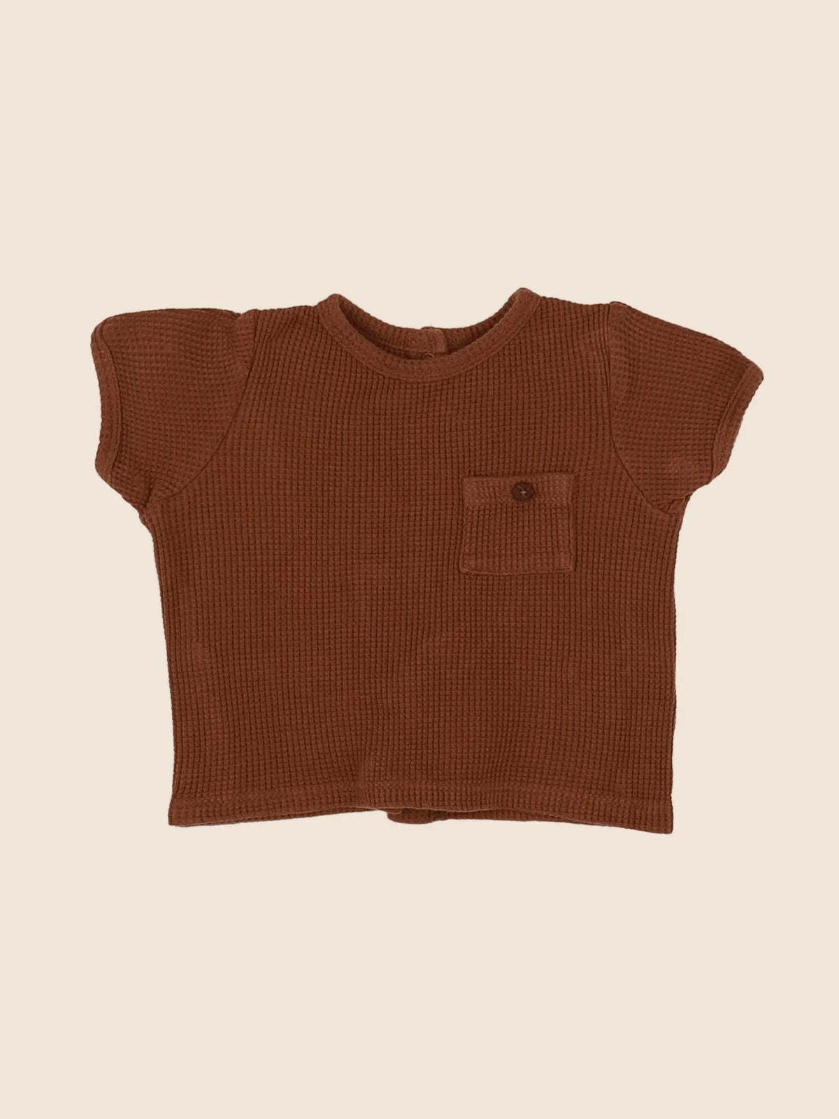 Vertbaudet - tee-shirt marron - 6 mois