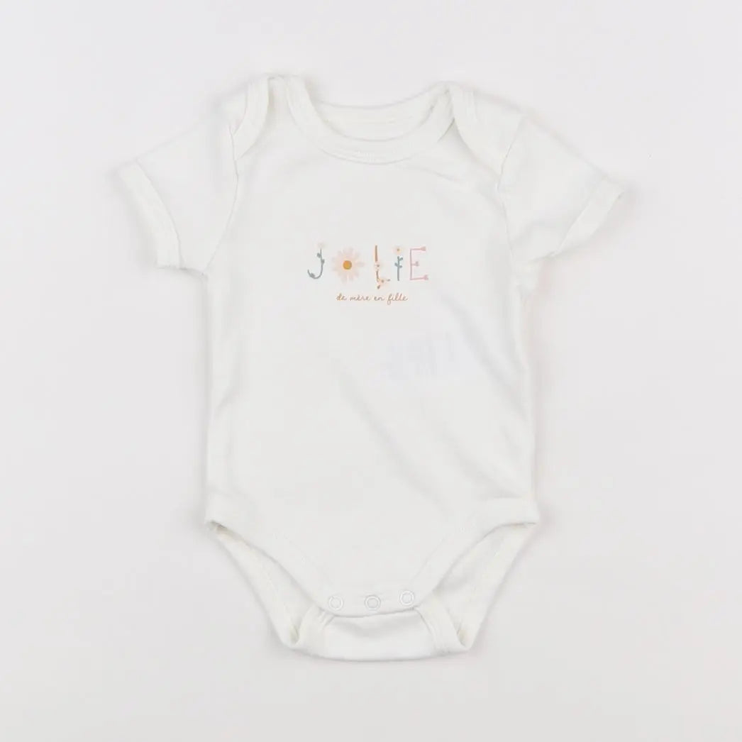 Vertbaudet - body blanc - 3 mois