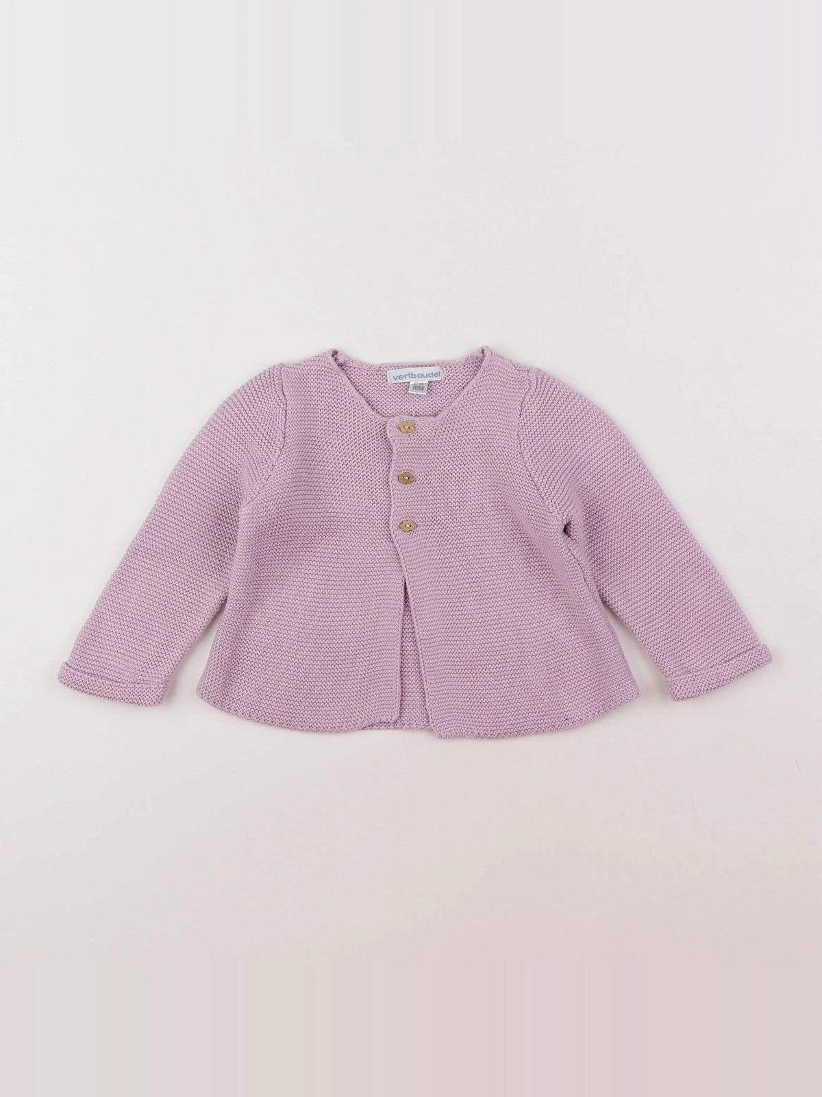 Vertbaudet - gilet violet - 6 mois