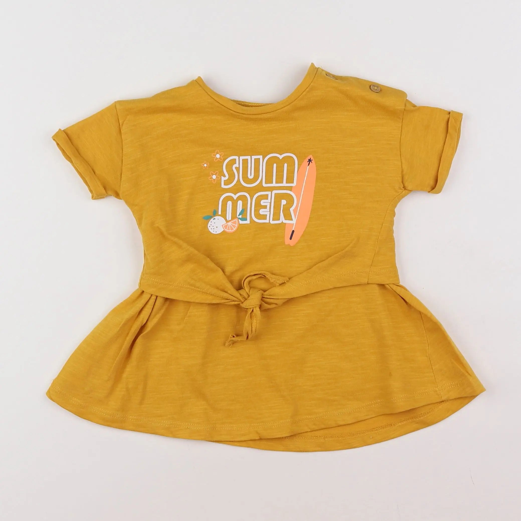 Vertbaudet - robe jaune - 9 mois
