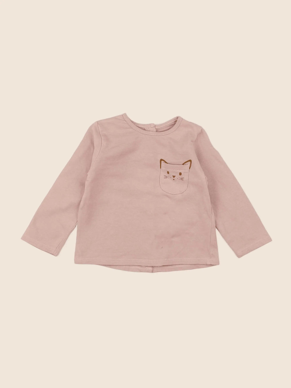 Vertbaudet - tee-shirt rose - 6 mois