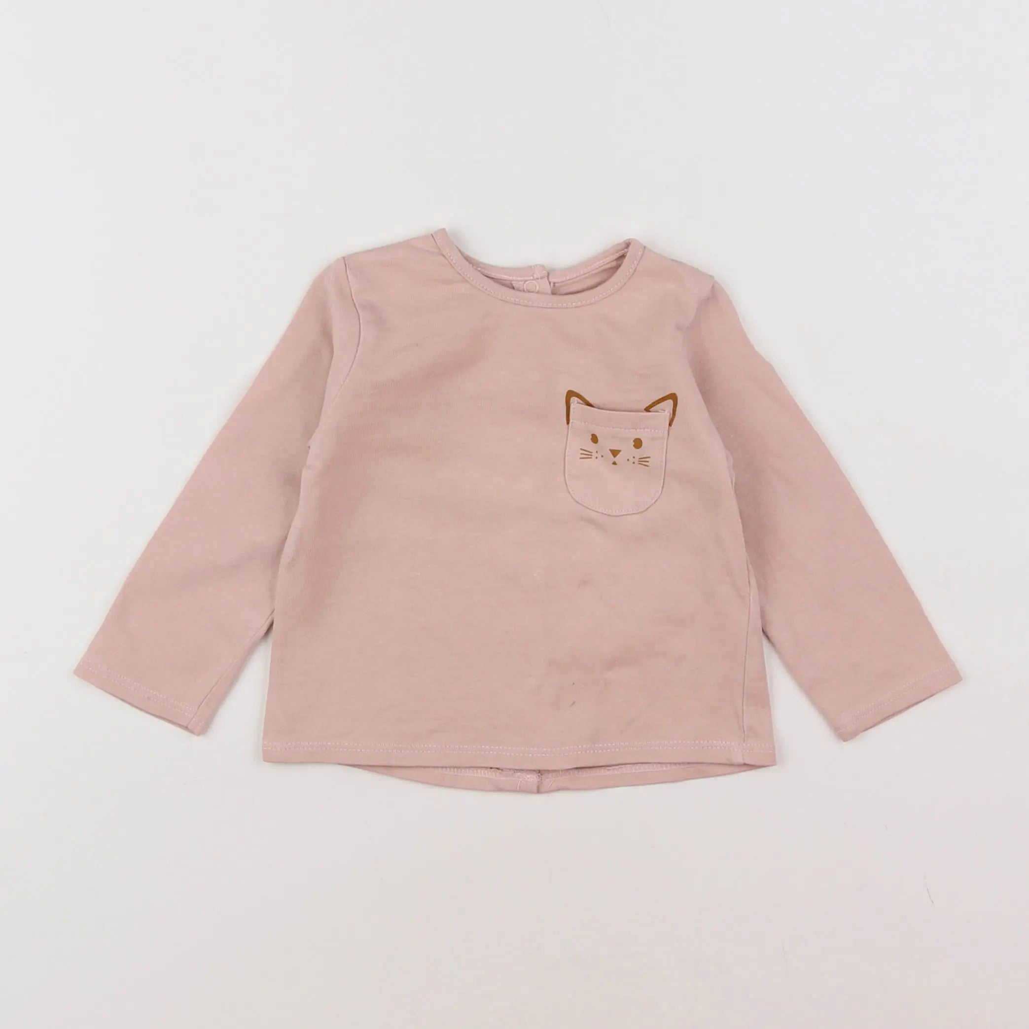 Vertbaudet - tee-shirt rose - 6 mois
