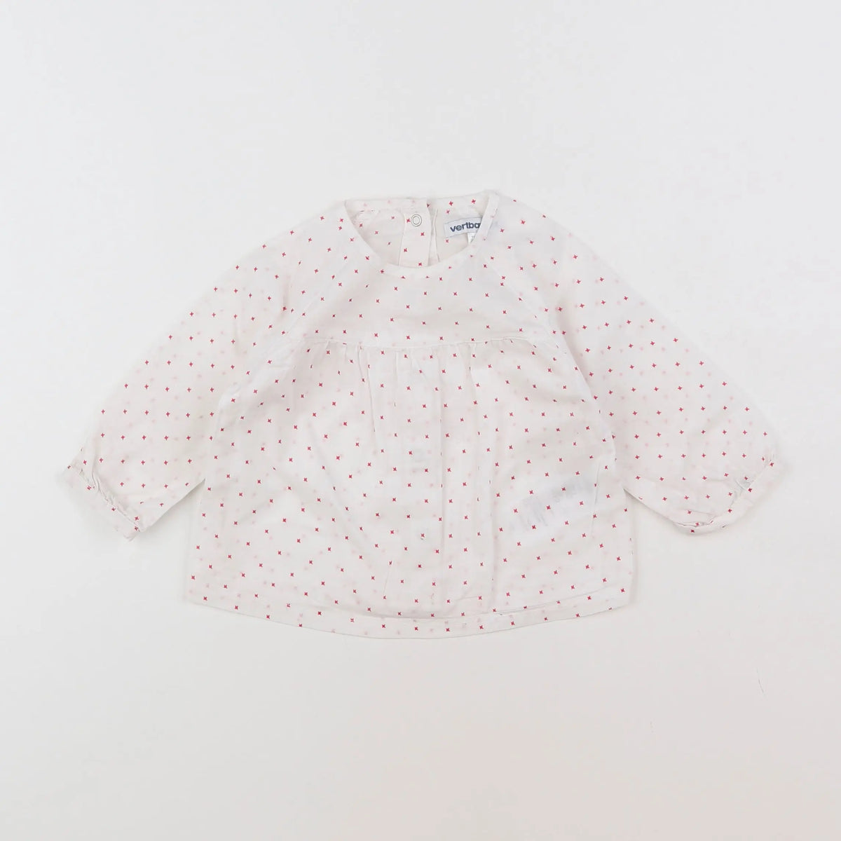 Vertbaudet - blouse blanc - 9 mois