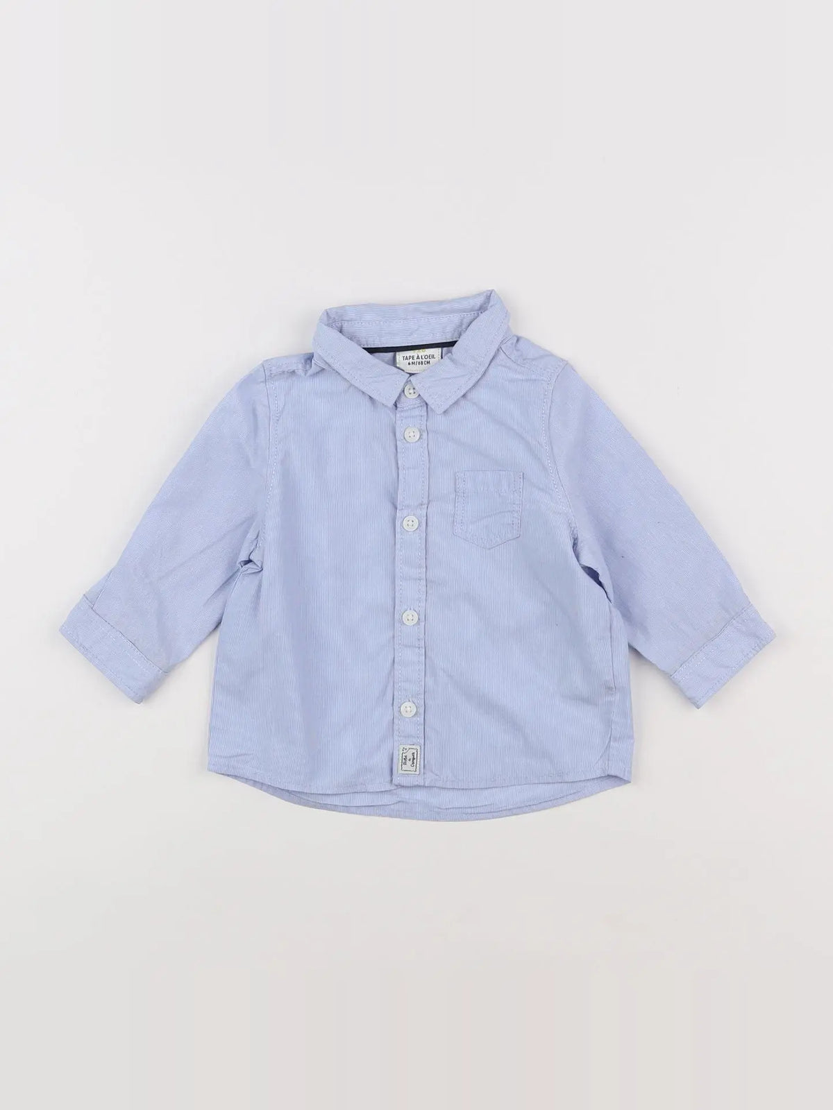 Tape à l'oeil - chemise bleu - 6 mois
