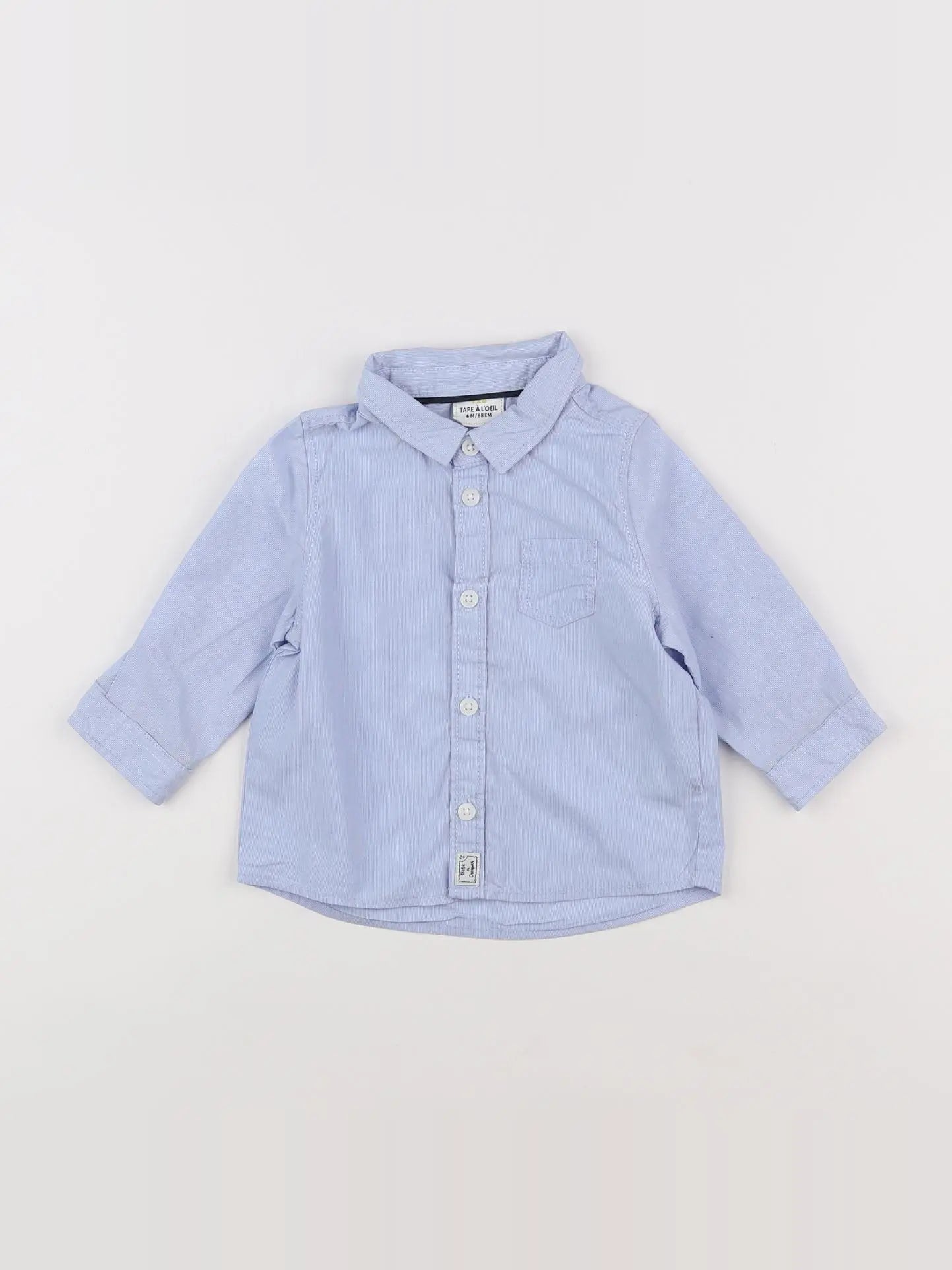 Tape à l'oeil - chemise bleu - 6 mois