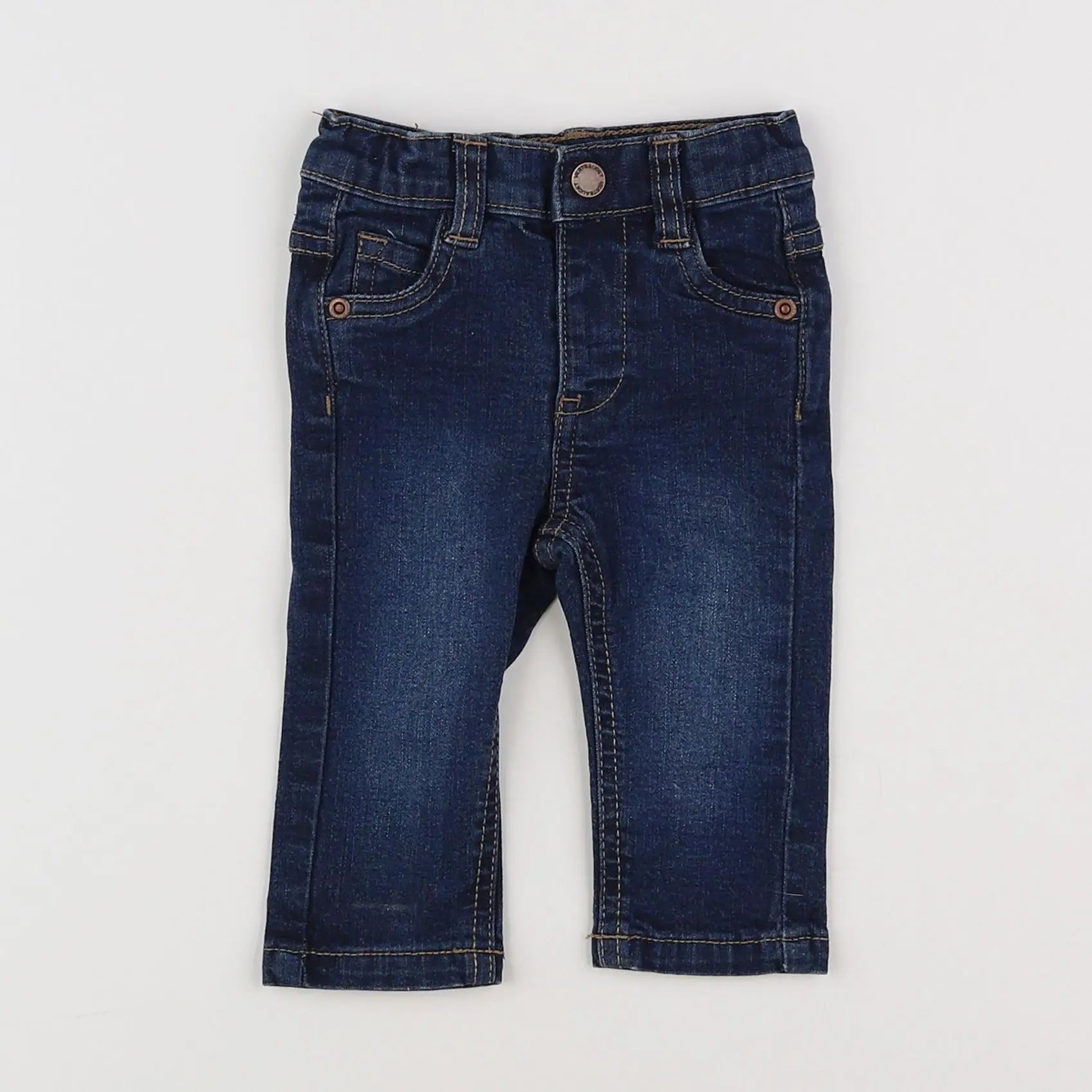 Vertbaudet - jean bleu - 3 mois
