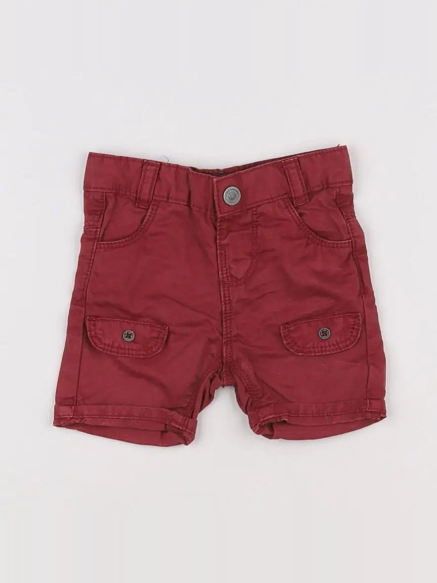 Tape à l'oeil - short rouge - 3 mois