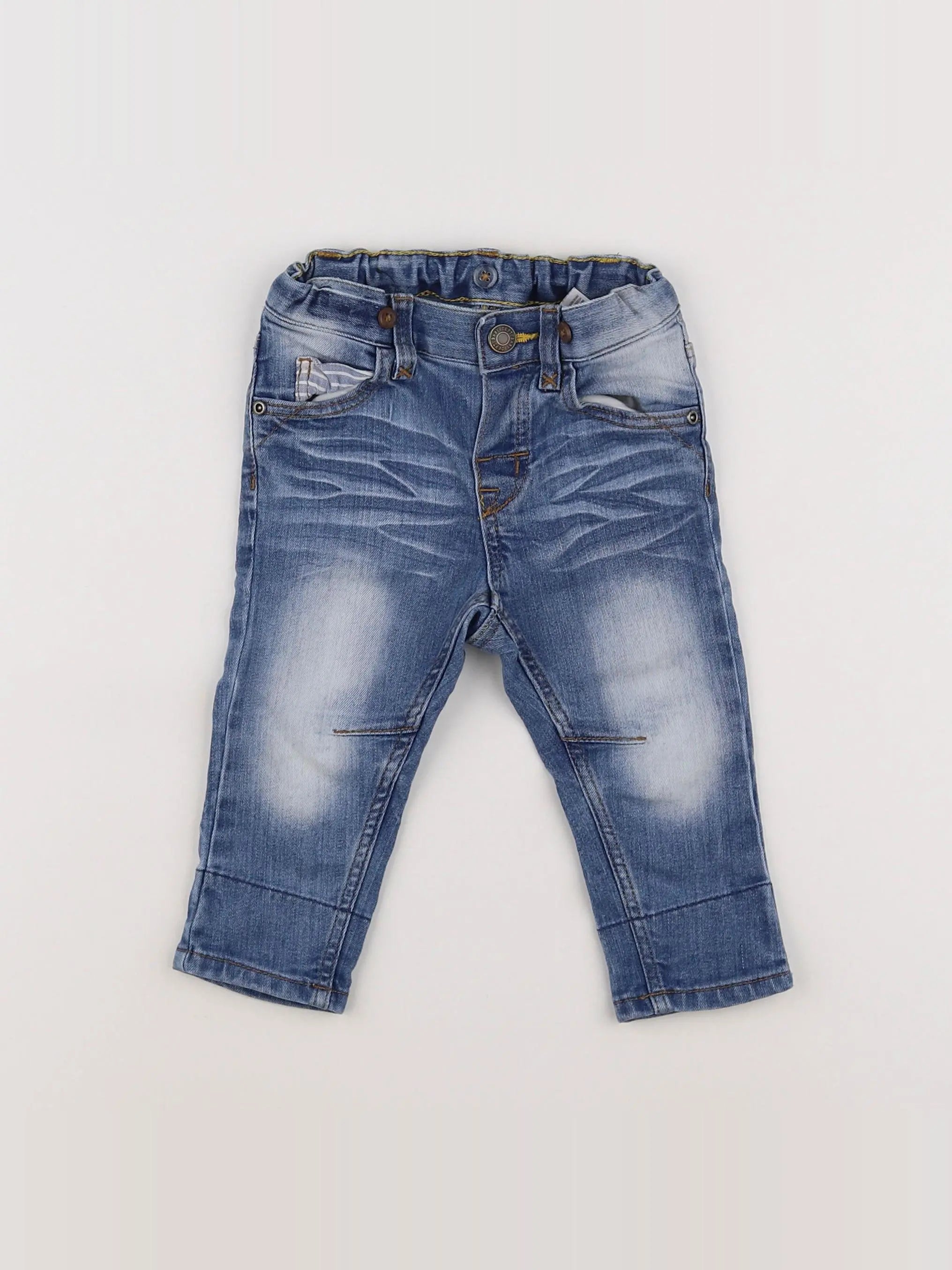 H&M - jean bleu - 6/9 mois
