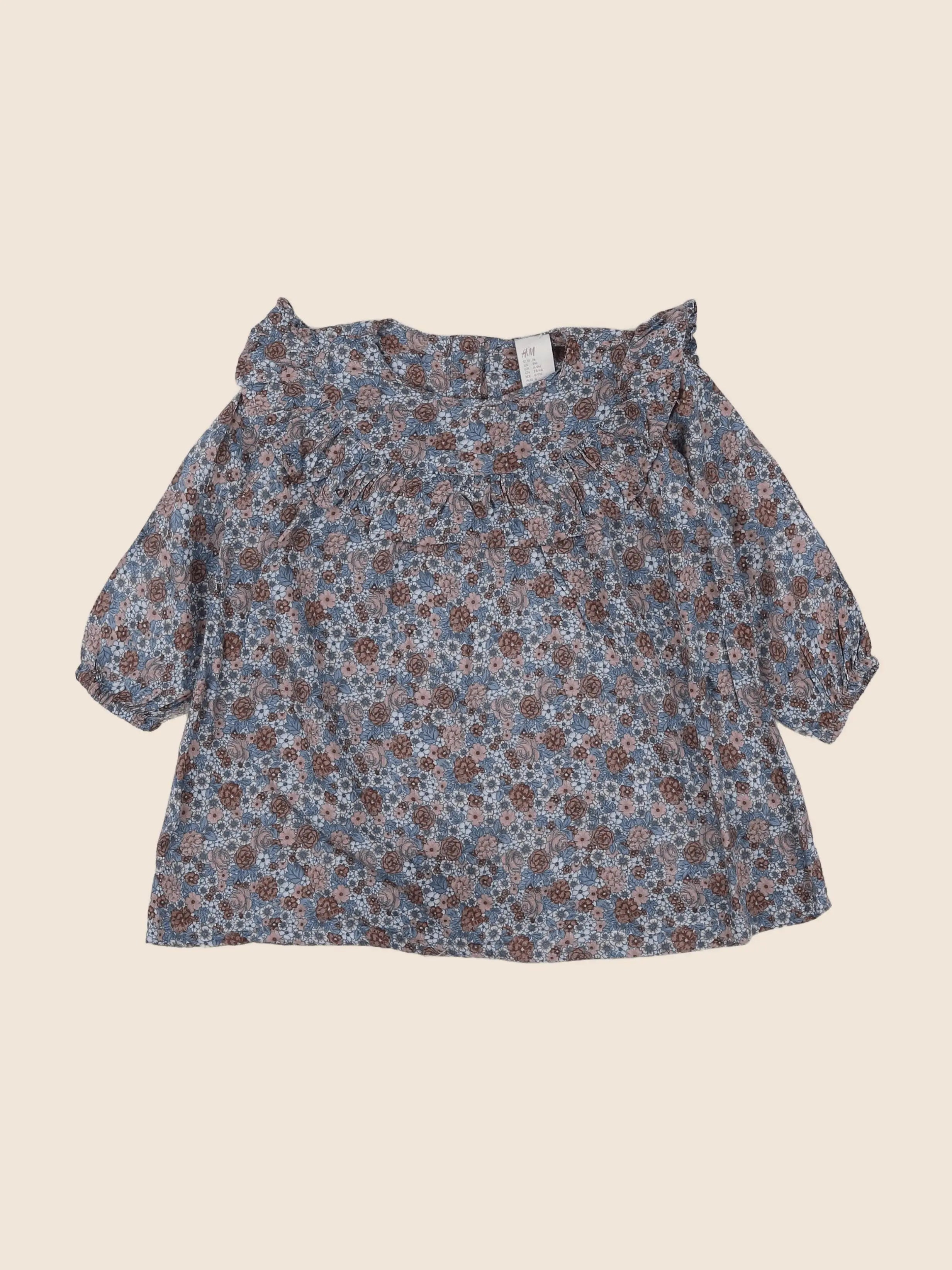 H&M - robe multicolore - 6/9 mois