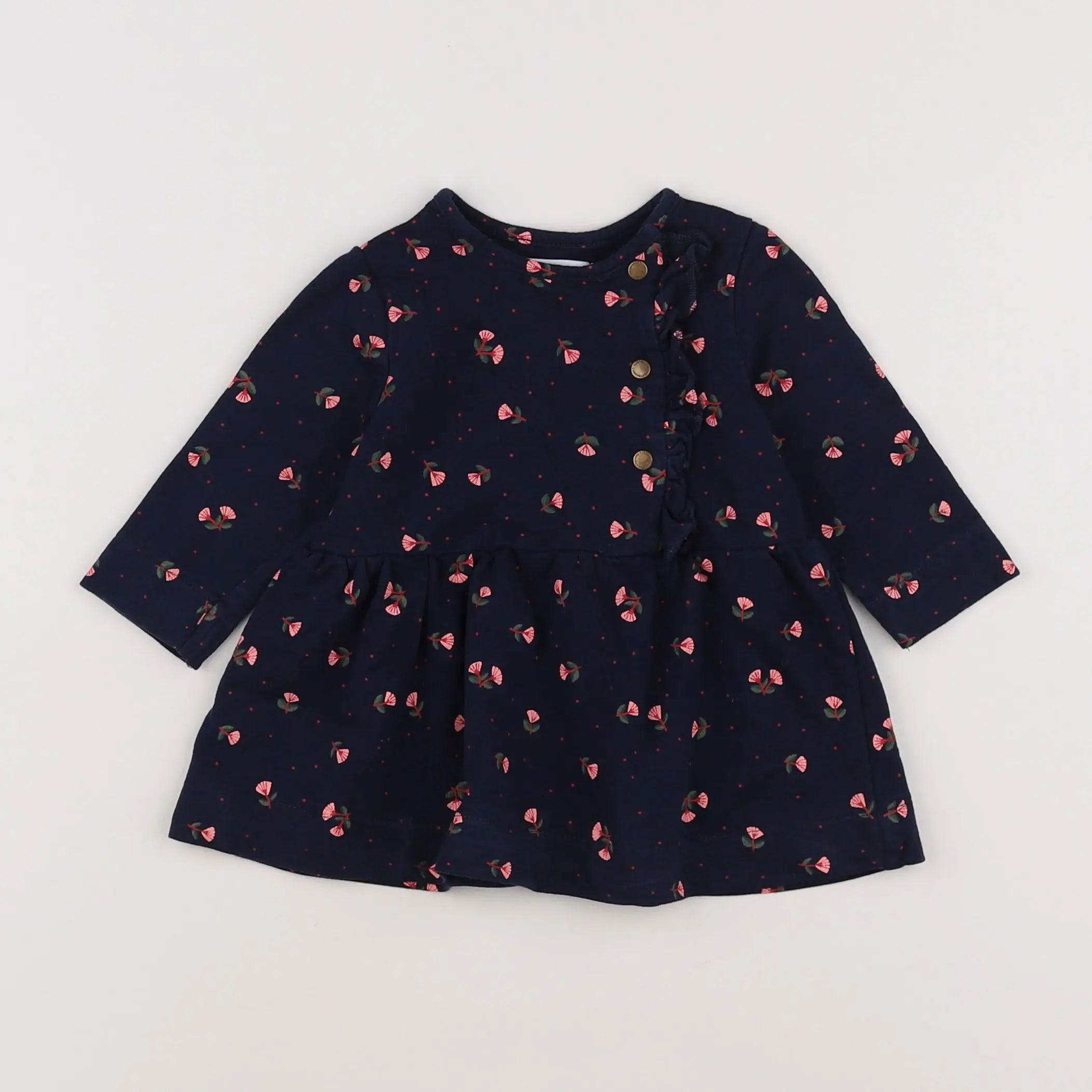 Vertbaudet - robe bleu - 6 mois