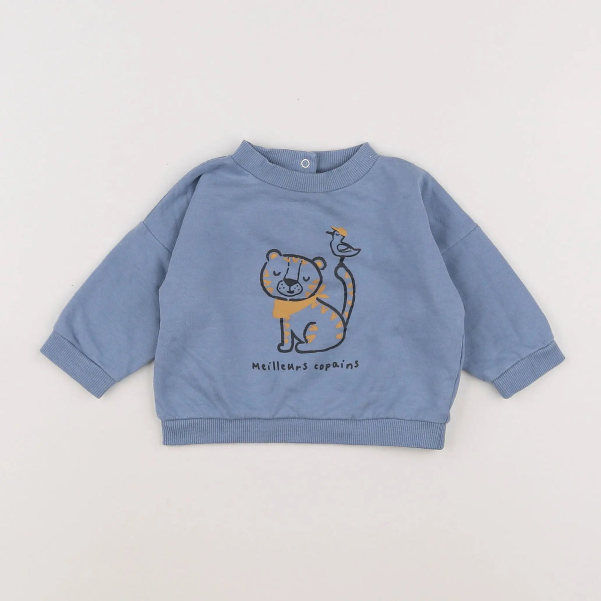 Vertbaudet - sweat bleu - 6 mois