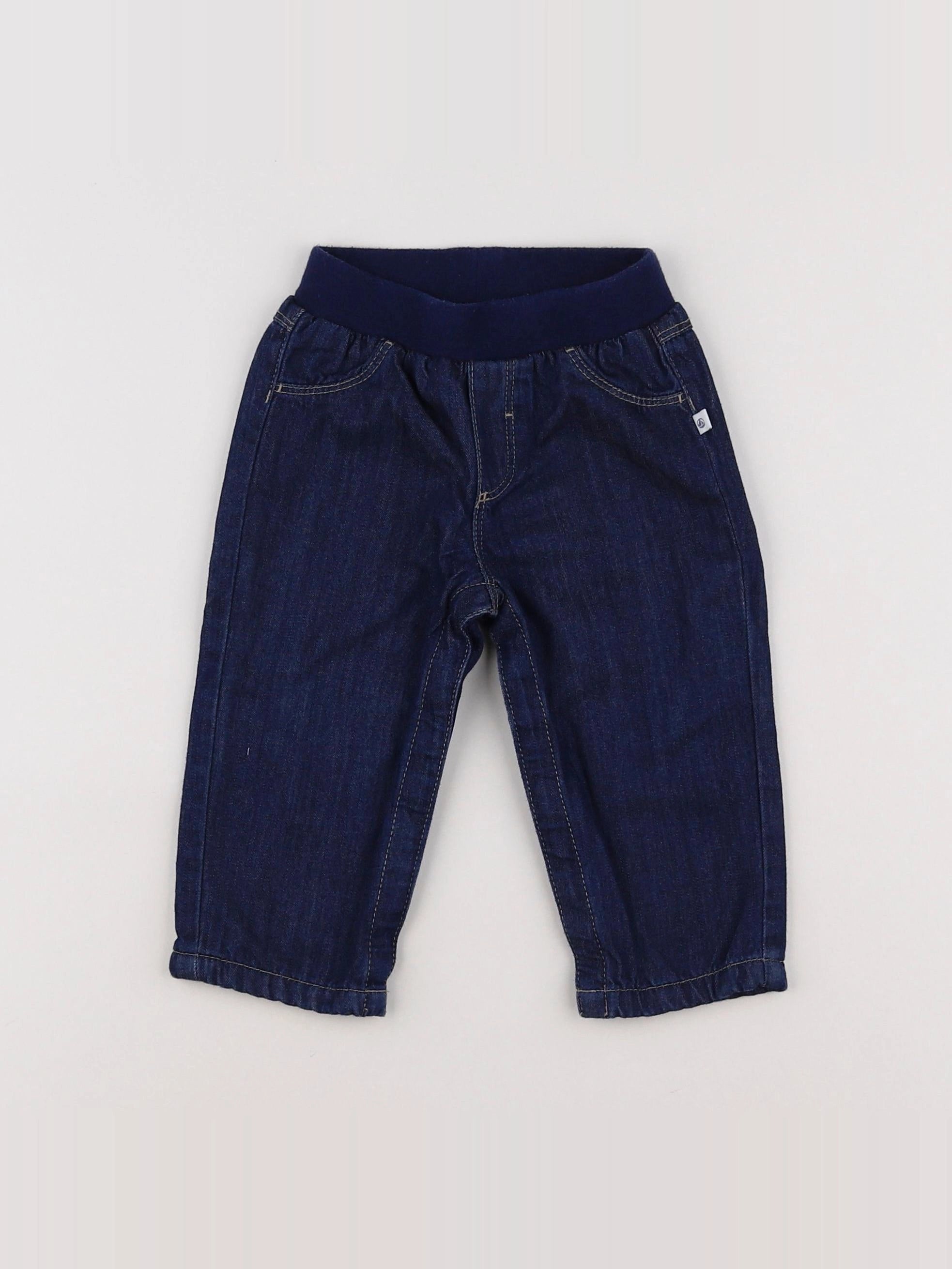 Petit Bateau - jean bleu - 12 mois