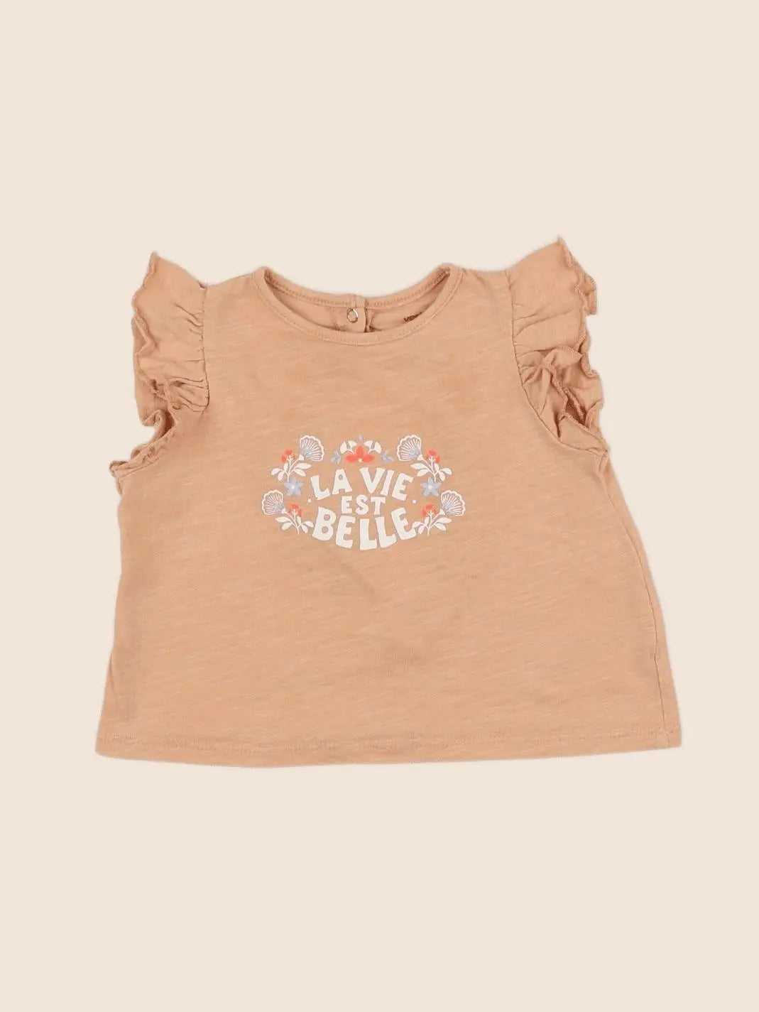 Vertbaudet - tee-shirt rose - 6 mois