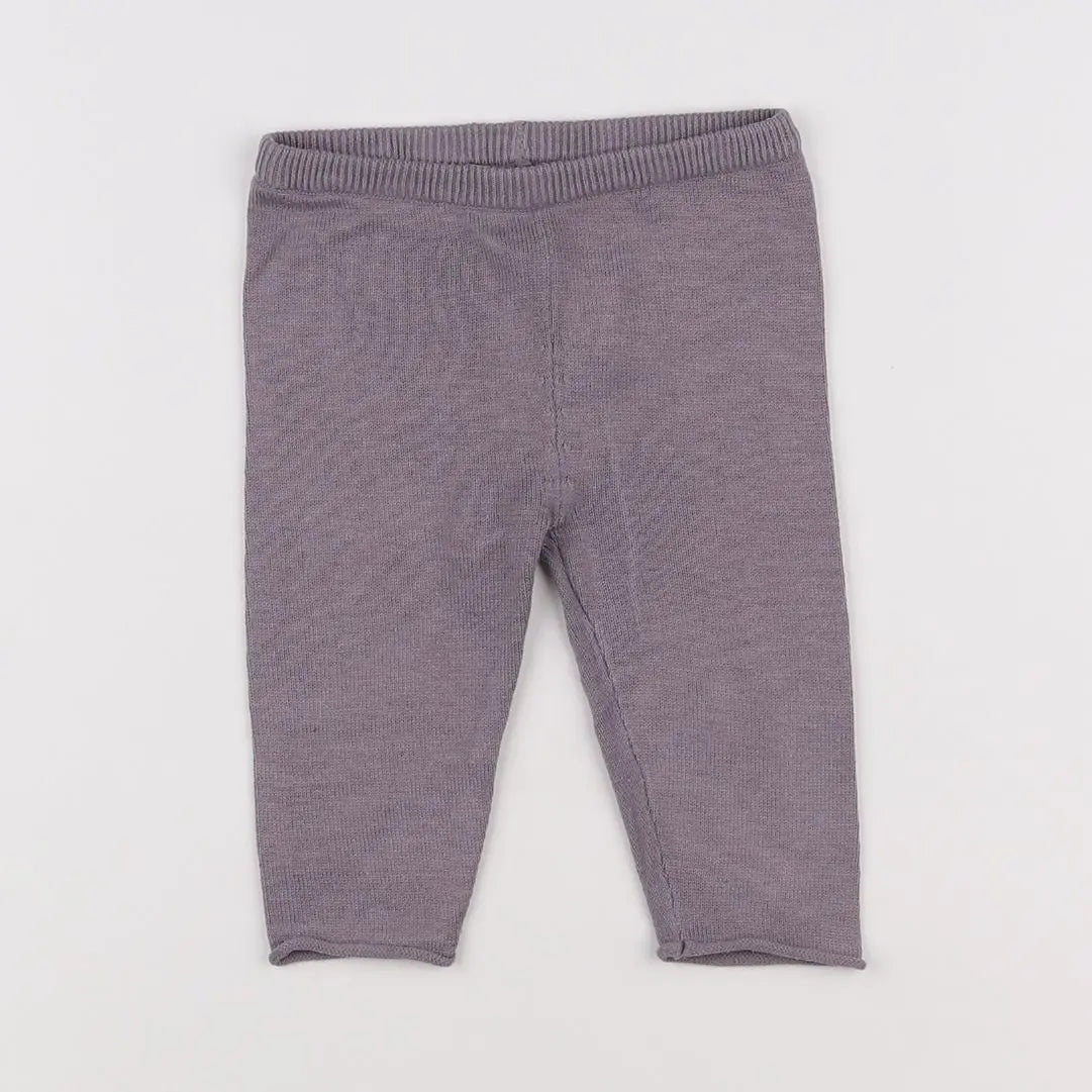 Vertbaudet - legging violet - 6 mois