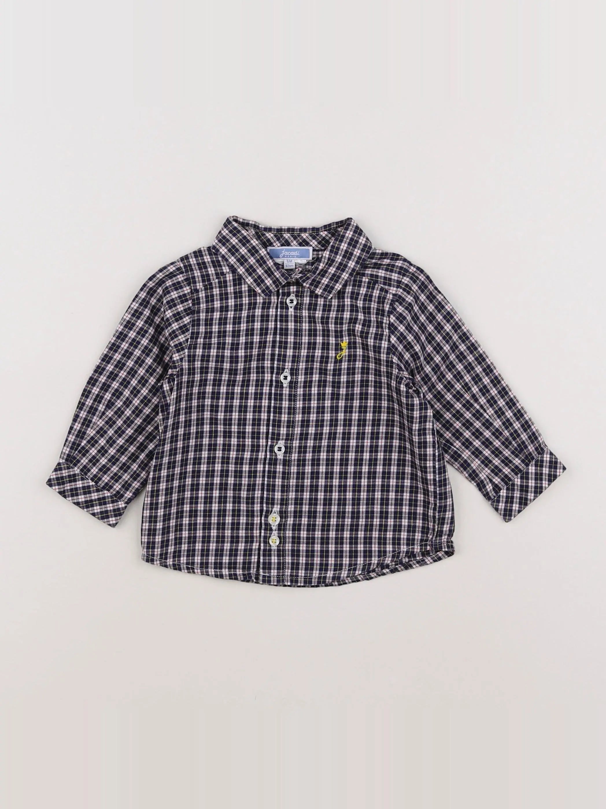Jacadi - chemise bleu - 6 mois