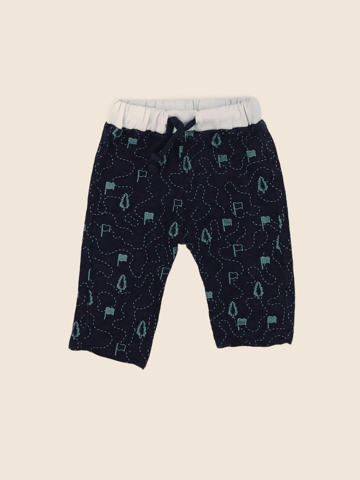 Blune - jogging bleu, gris - 6 mois