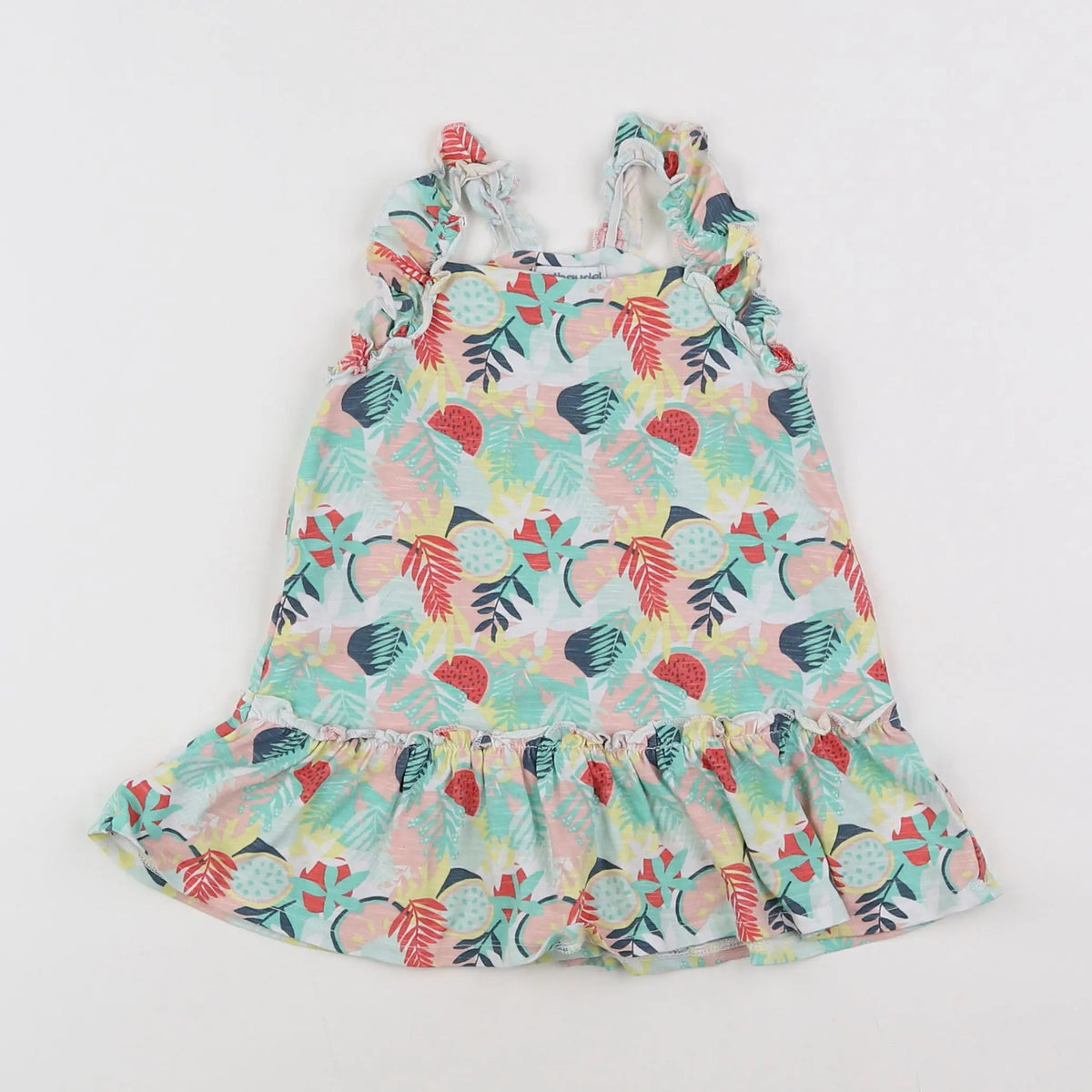 Vertbaudet - robe multicolore - 12 mois