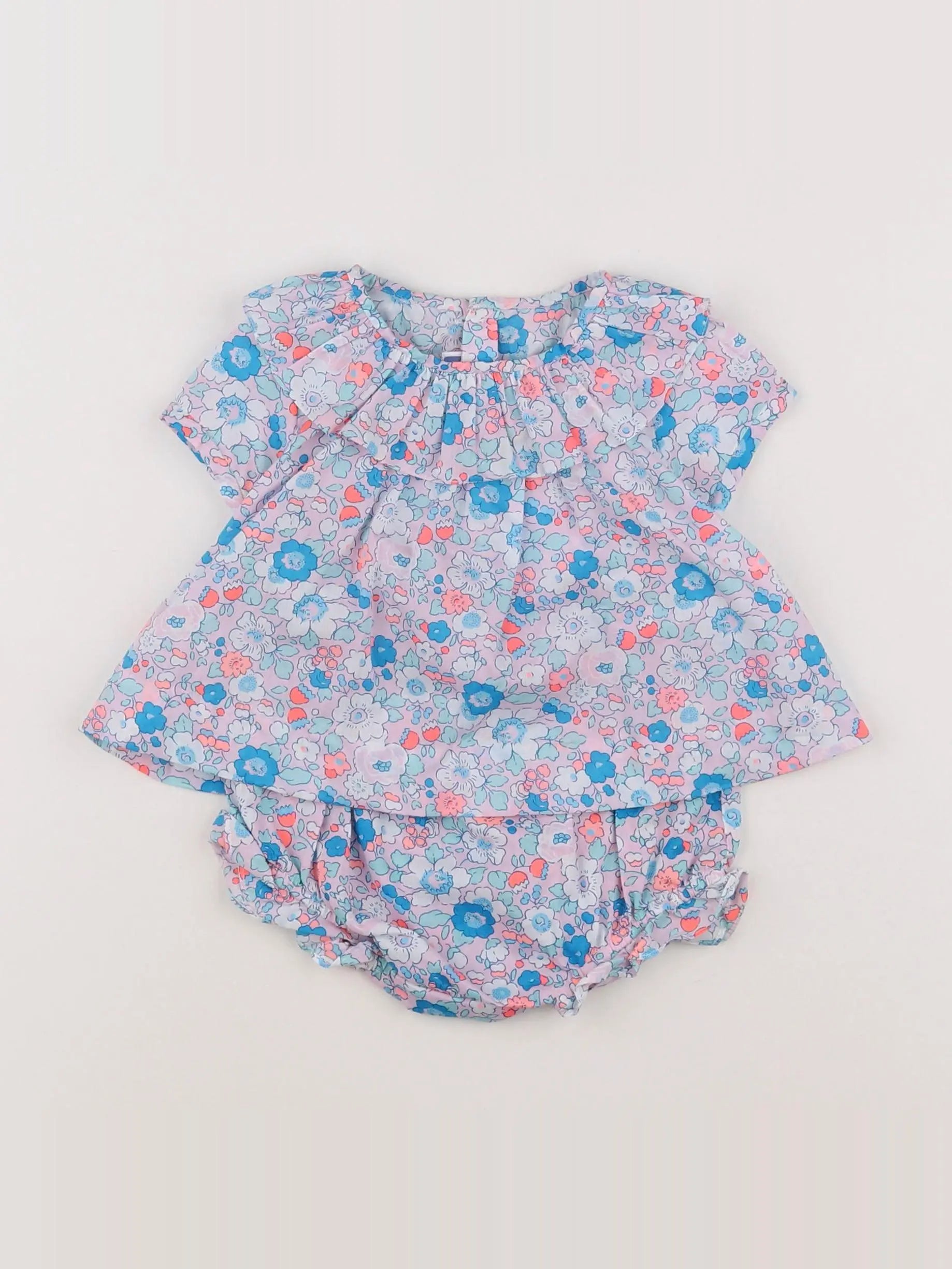 Jacadi - ensemble bleu - 6 mois