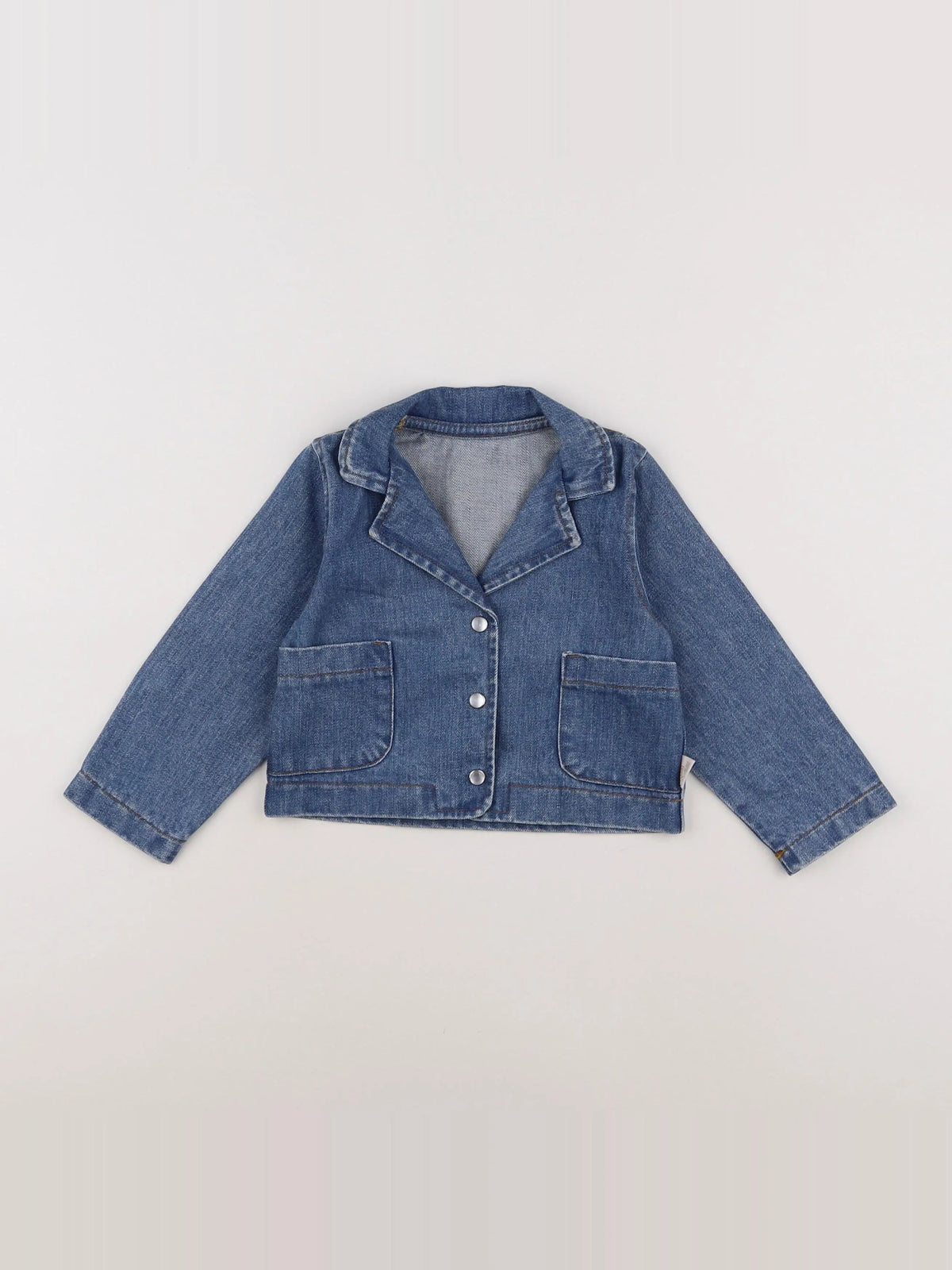 Poudre Organic - veste bleu - 12 mois