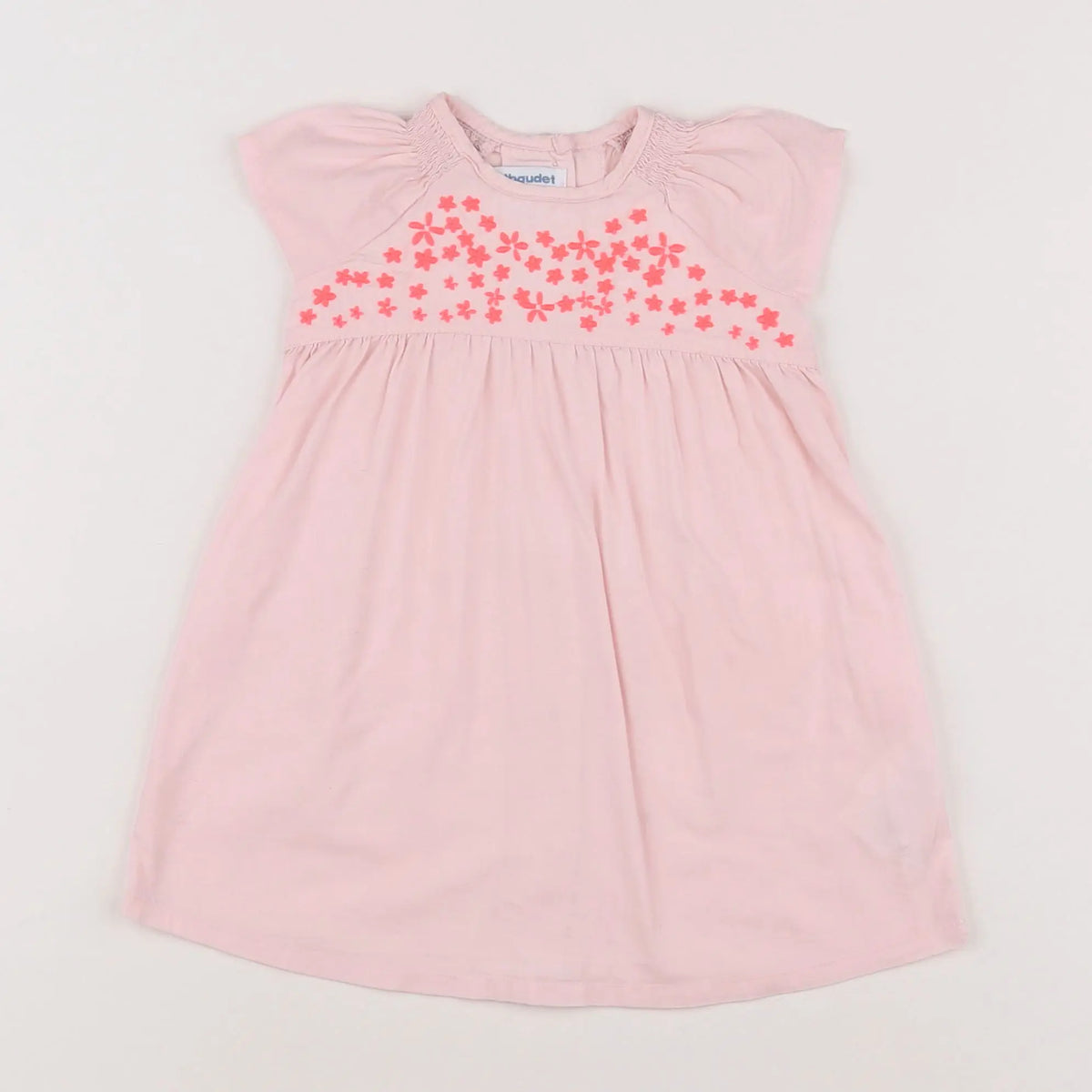 Vertbaudet - robe rose - 9 mois