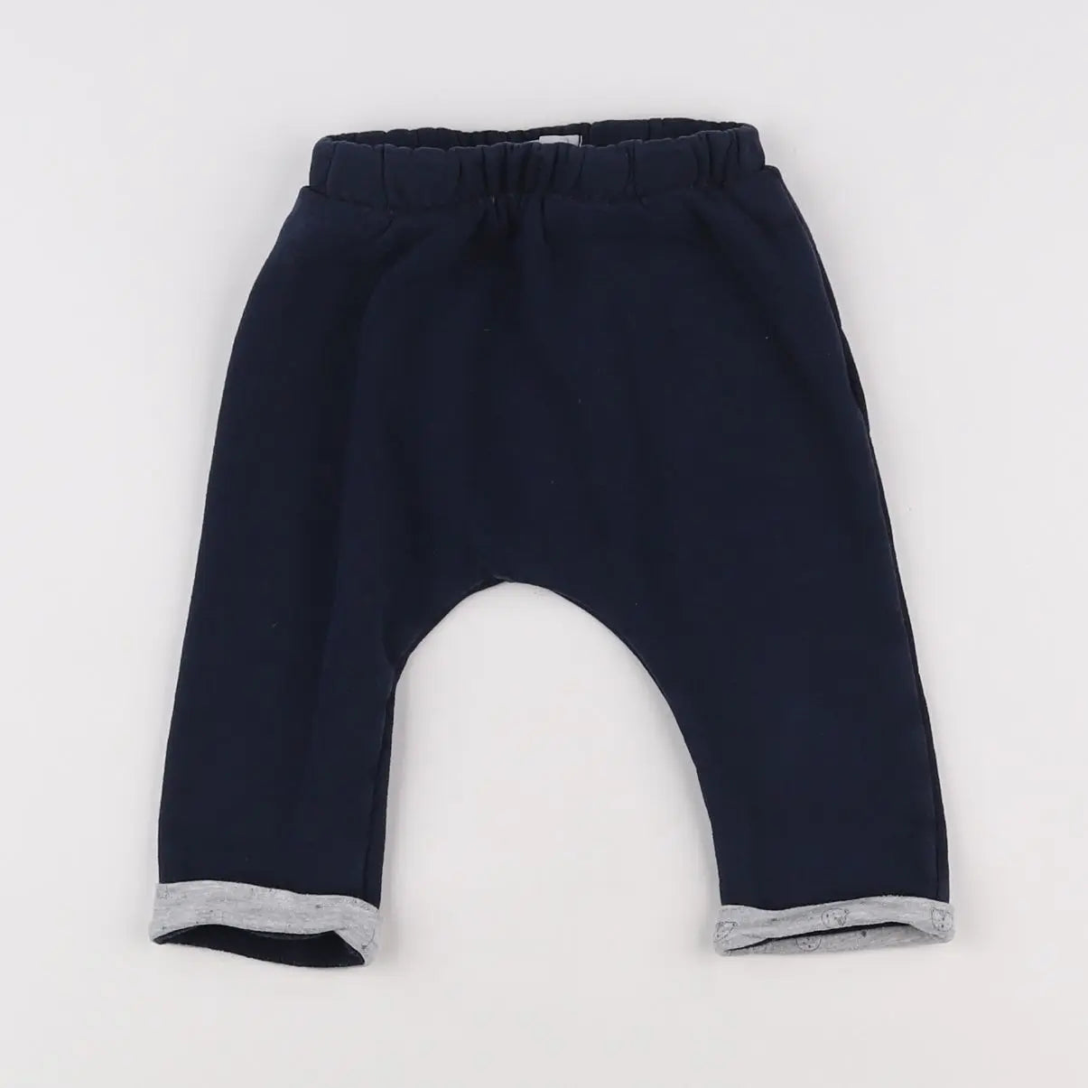 Vertbaudet - pantalon bleu - 12 mois
