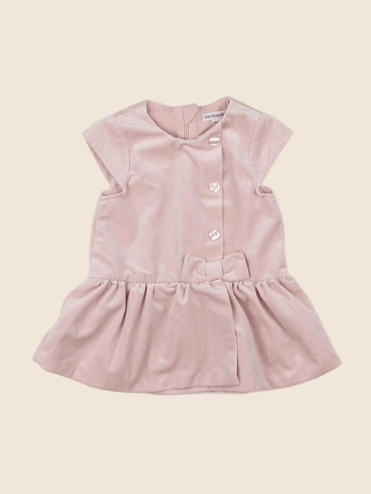Vertbaudet - robe rose - 12 mois