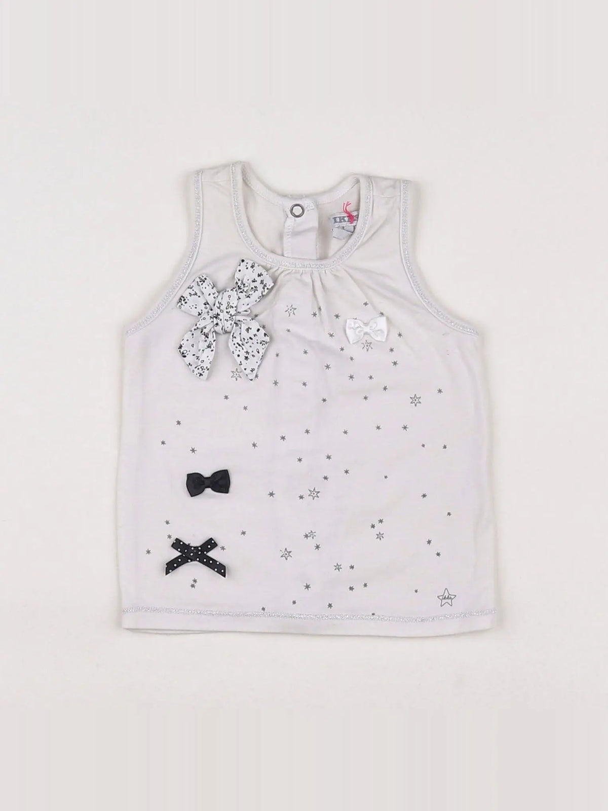 IKKS - débardeur blanc, noir - 6 mois