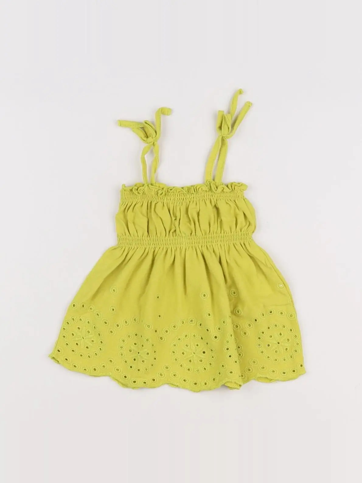 Zara - débardeur vert - 6/9 mois