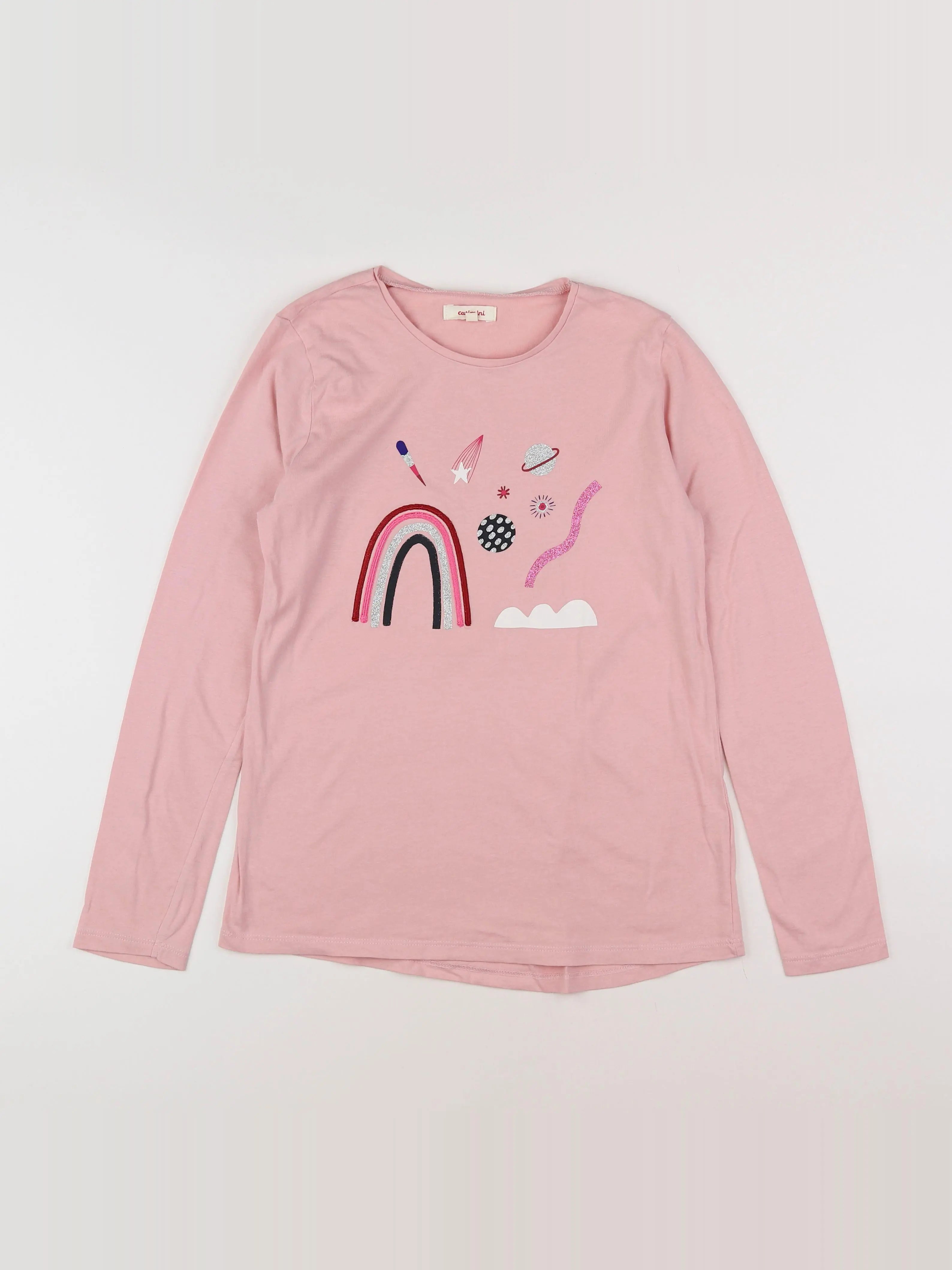 Catimini - tee-shirt rose - 12 mois