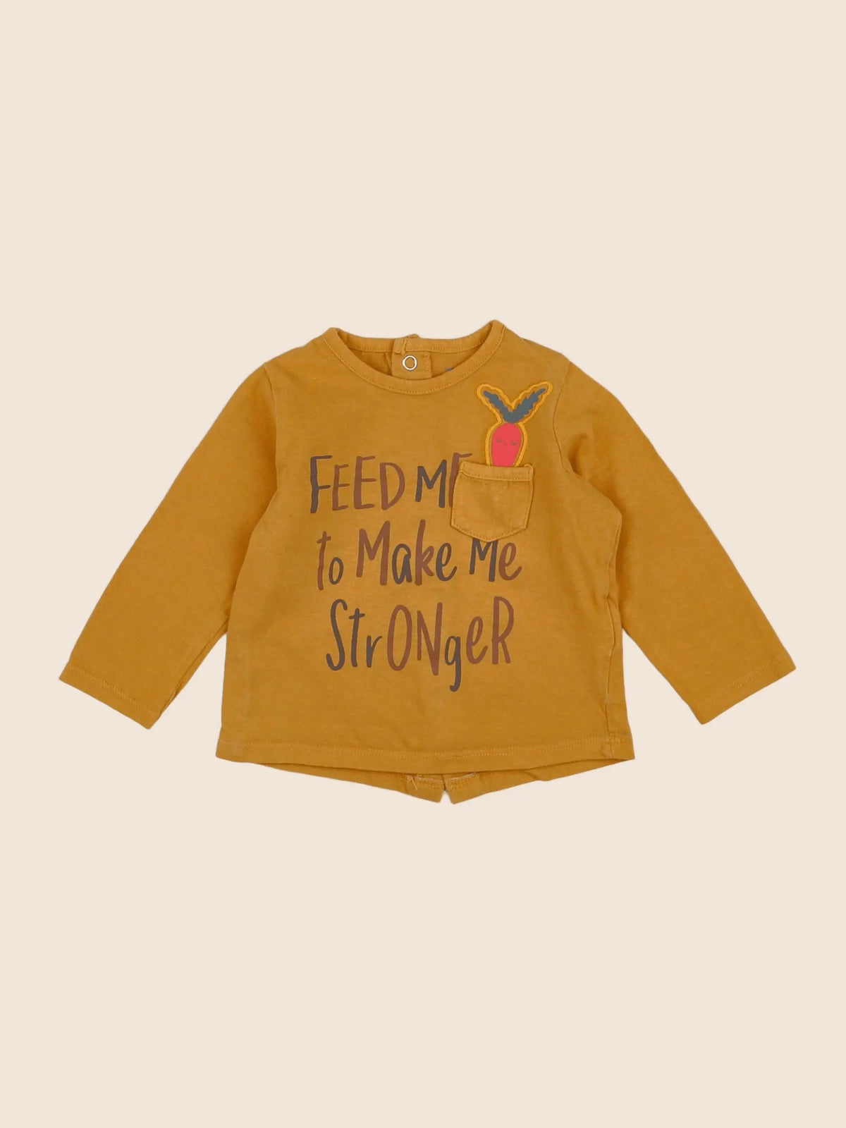Vertbaudet - tee-shirt orange - 6 mois