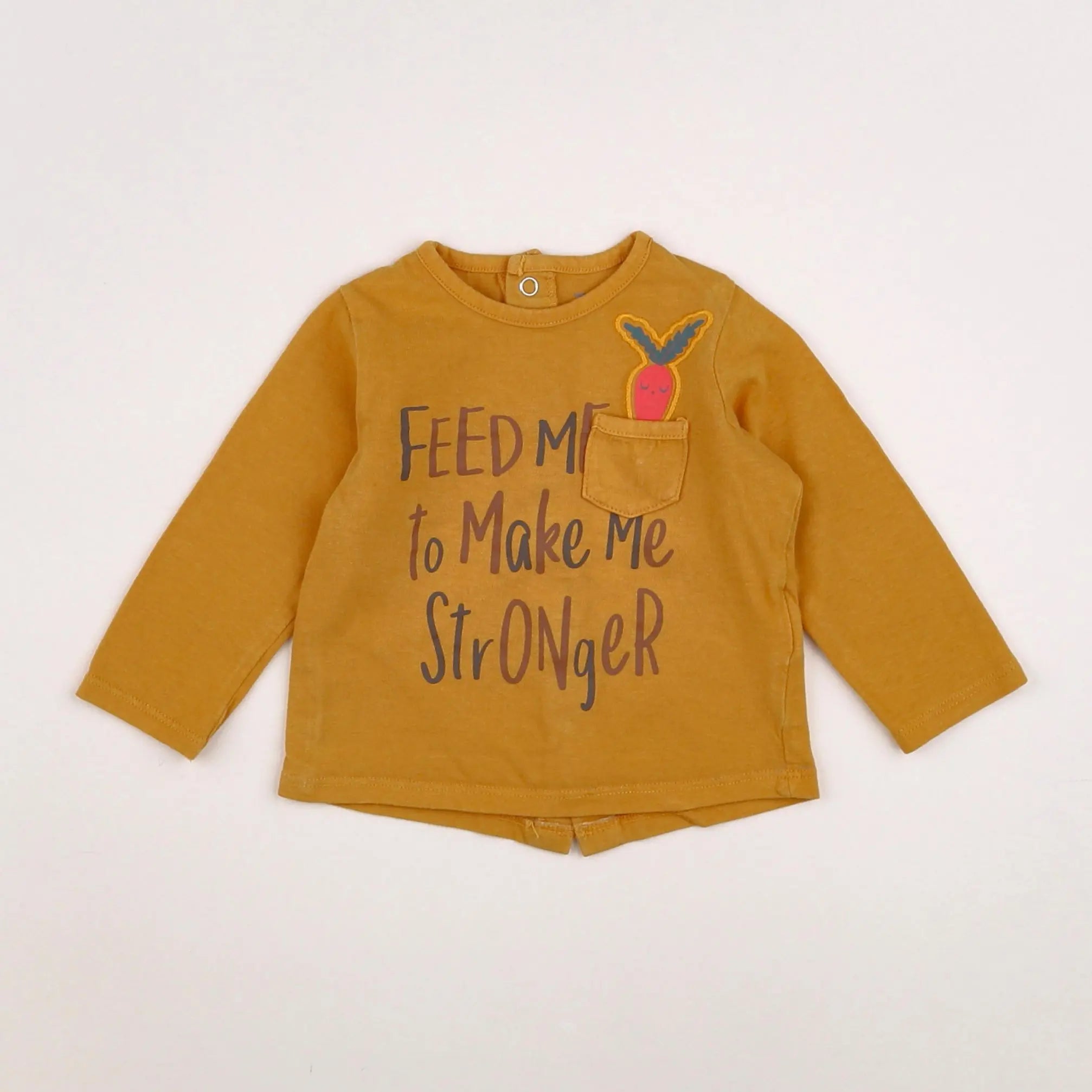 Vertbaudet - tee-shirt orange - 6 mois