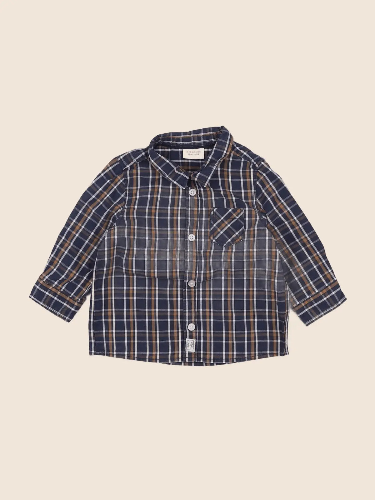 Tape à l'oeil - chemise bleu - 12 mois