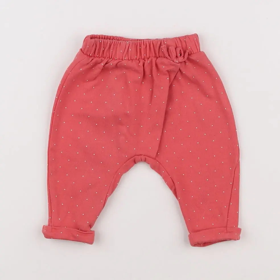 Vertbaudet - jogging rose - 3 mois