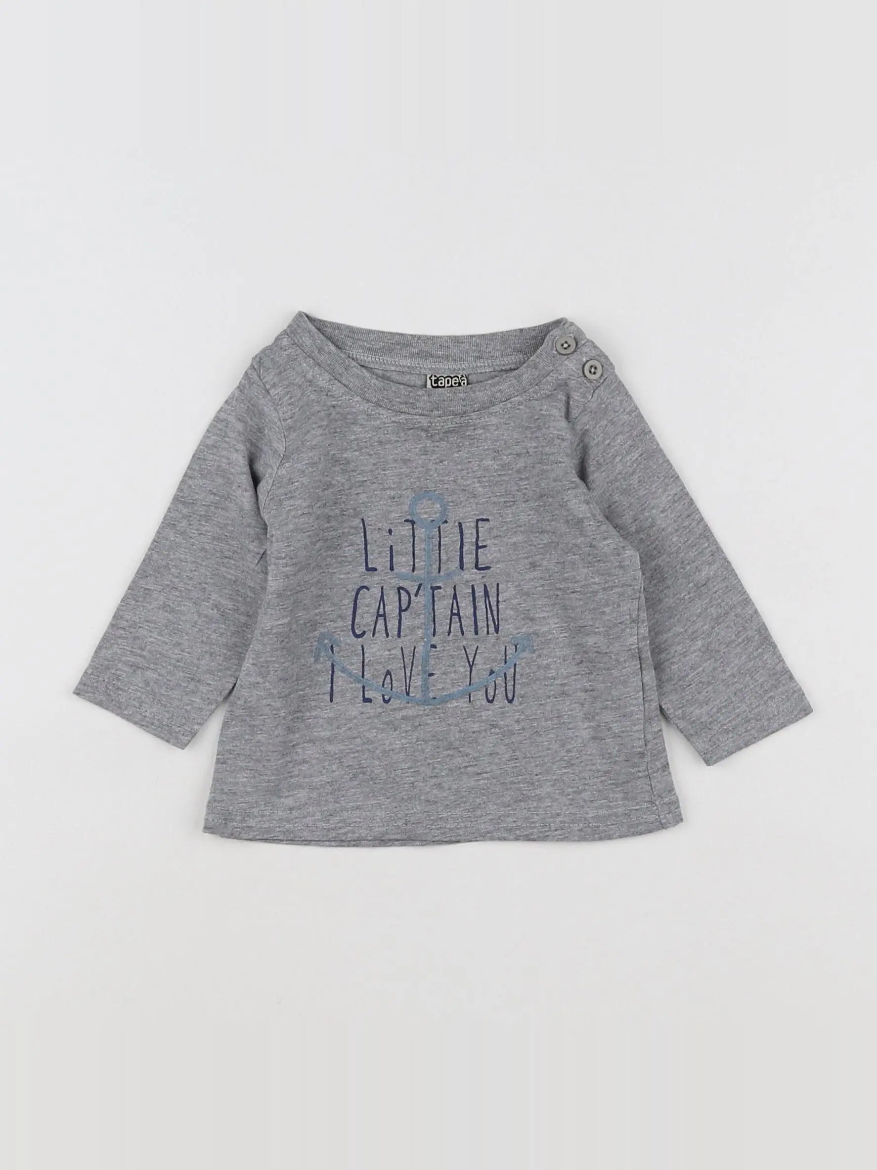 Tape à l'oeil - tee-shirt gris - 3 mois