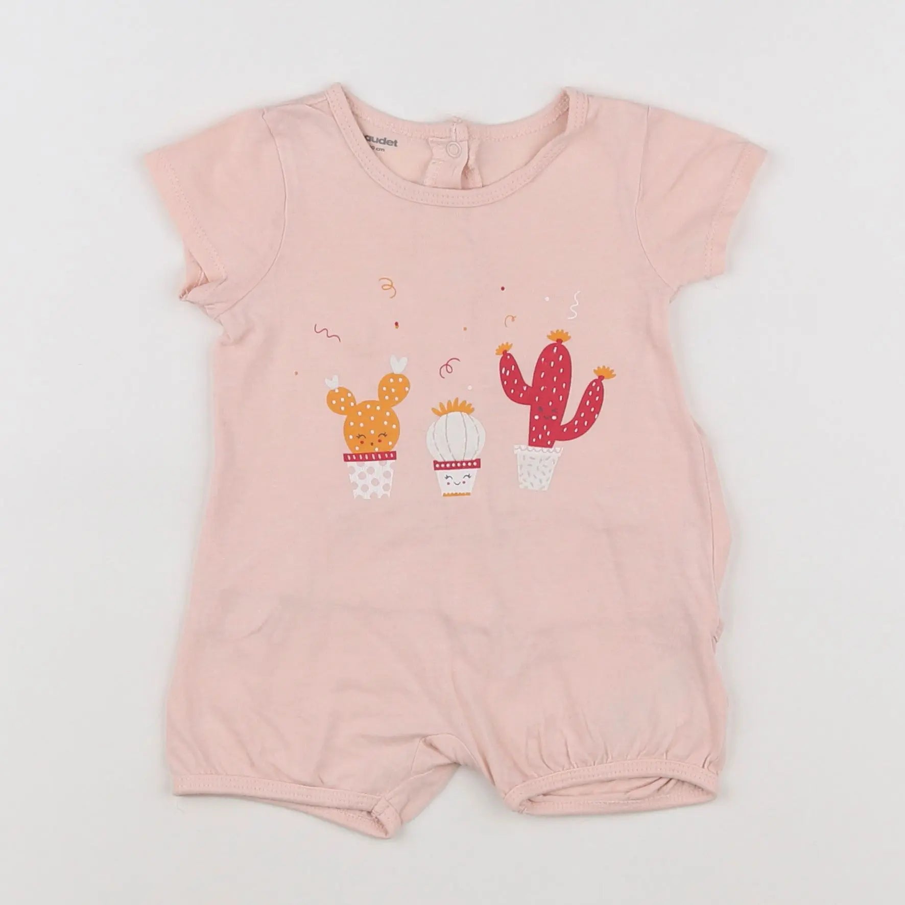 Vertbaudet - pyjama coton rose - 3 mois