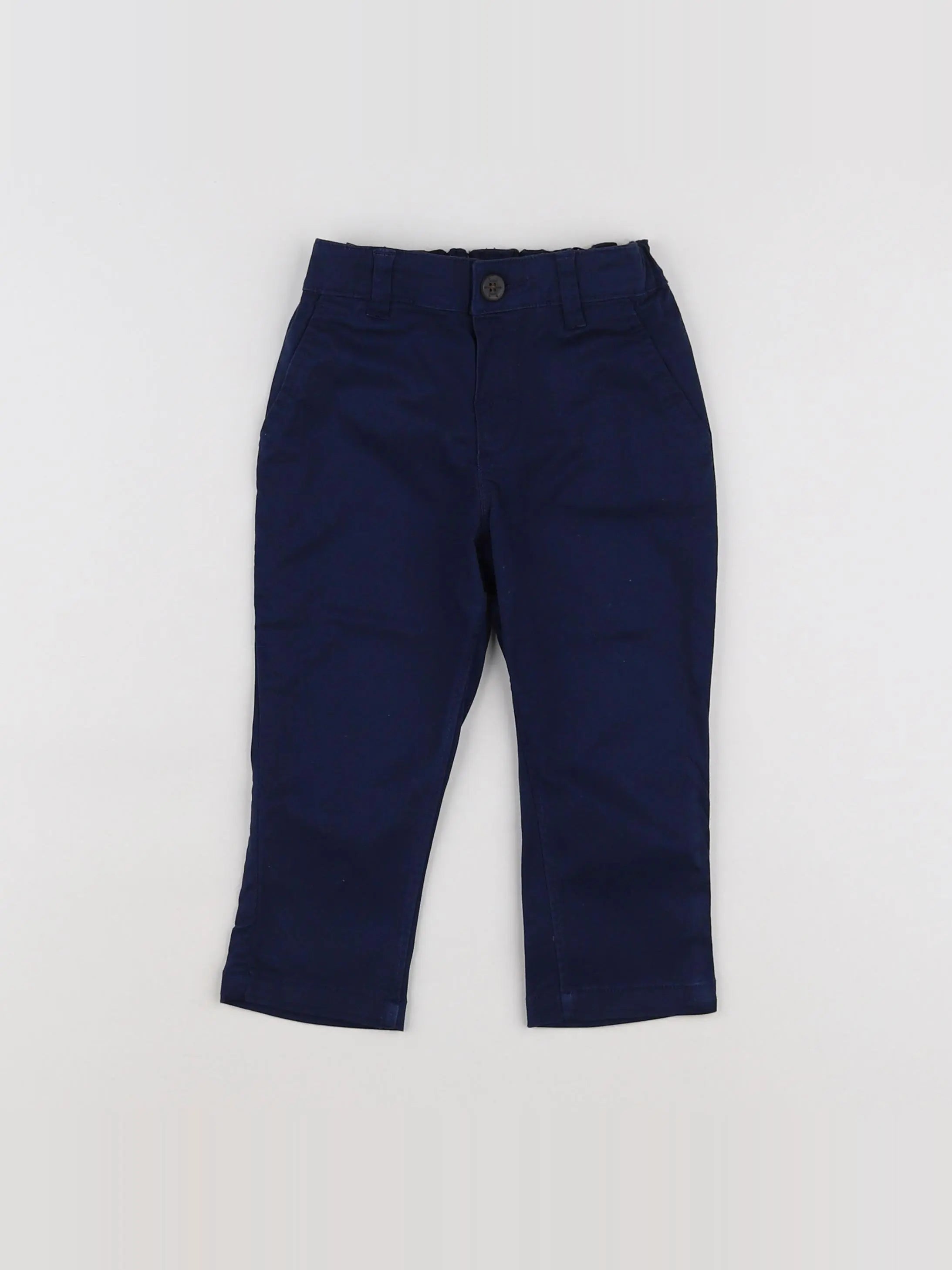 H&M - pantalon bleu - 9/12 mois