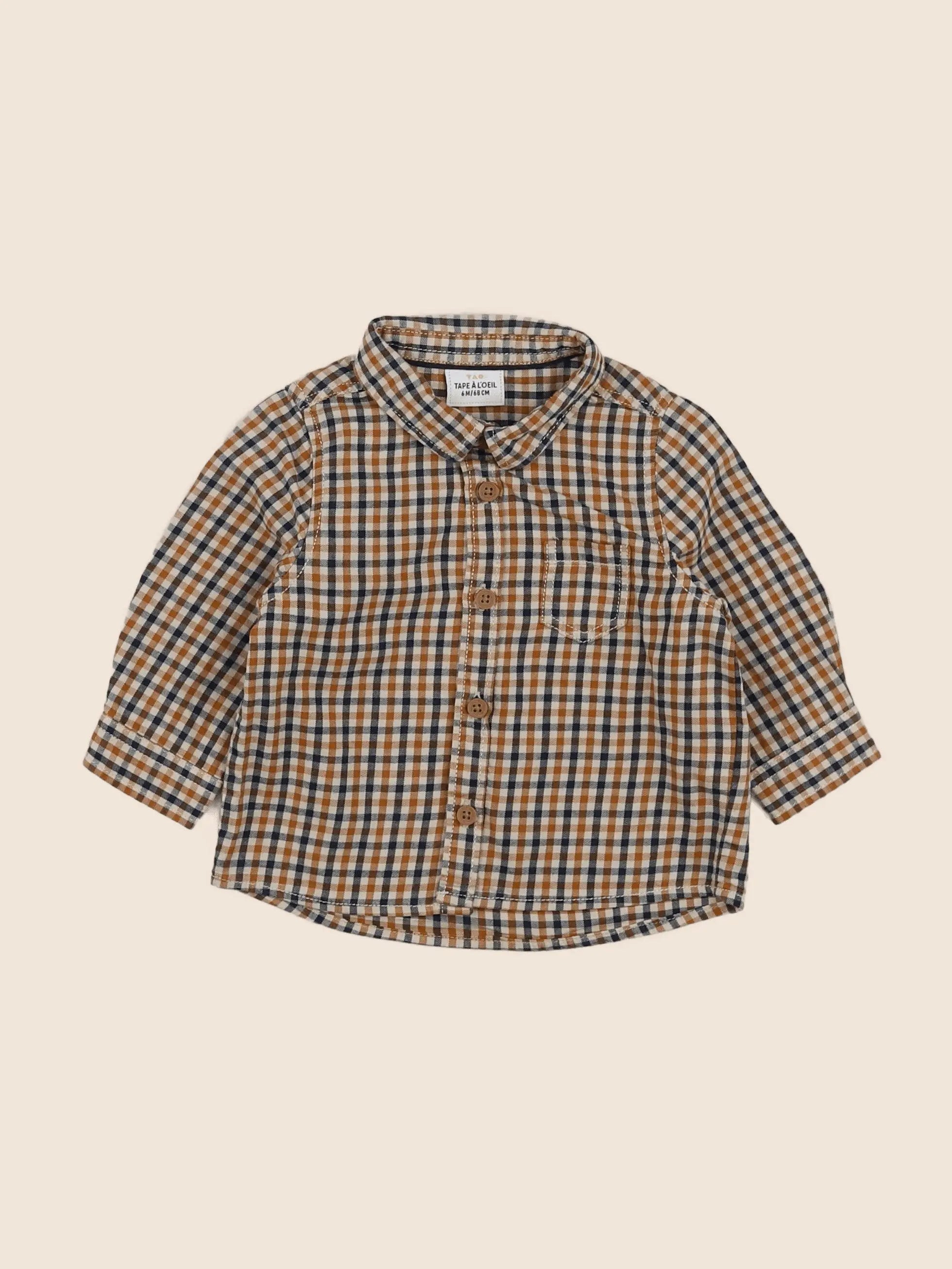 Tape à l'oeil - chemise multicolore - 6 mois